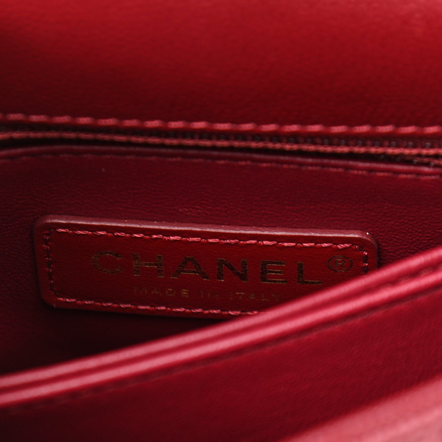 Caviar Quilted Lizard Embossed Extra Mini Coco Handle Flap Burgundy