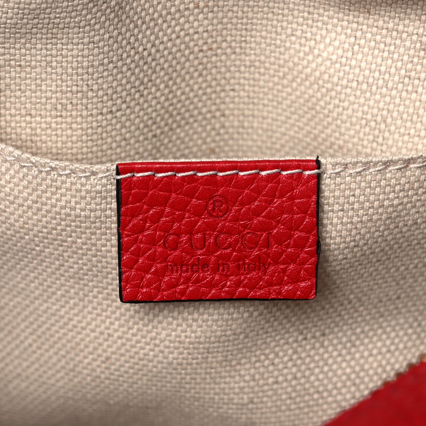 Pebbled Calfskin Small Soho Disco Bag Tabasco Red