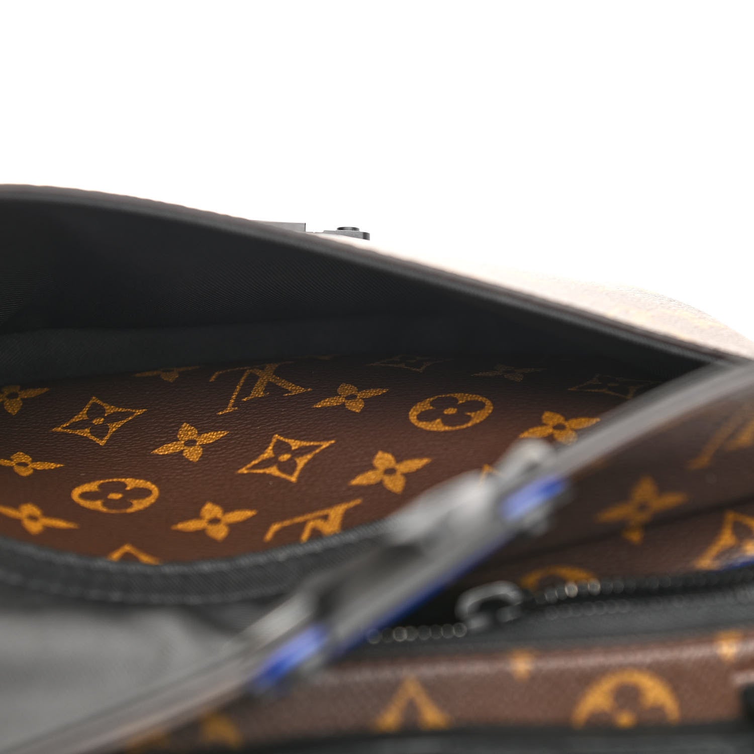 Louis Vuitton Monogram Macassar S Lock Messenger Blue 6 of 15