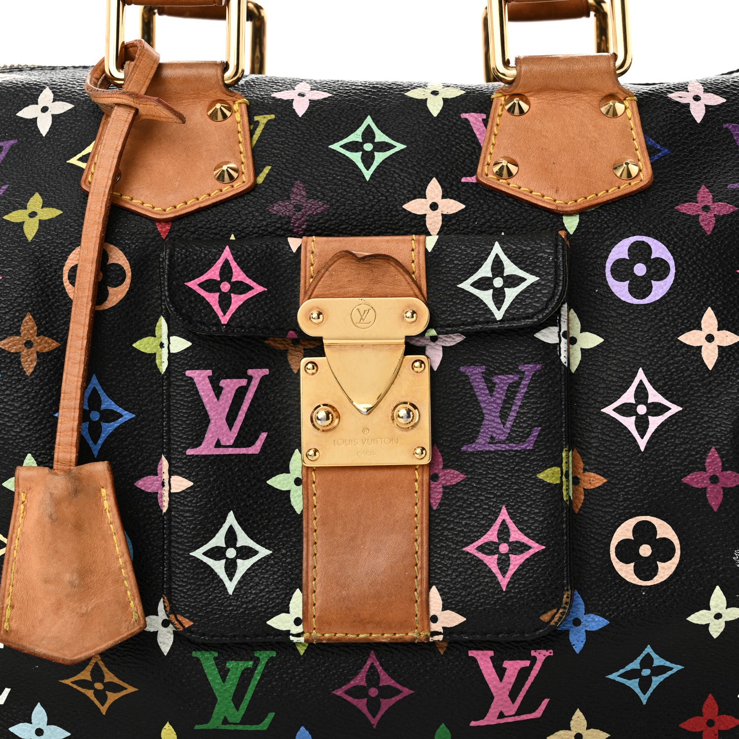 Louis Vuitton Monogram Multicolor Speedy 30 Black 7 of 10