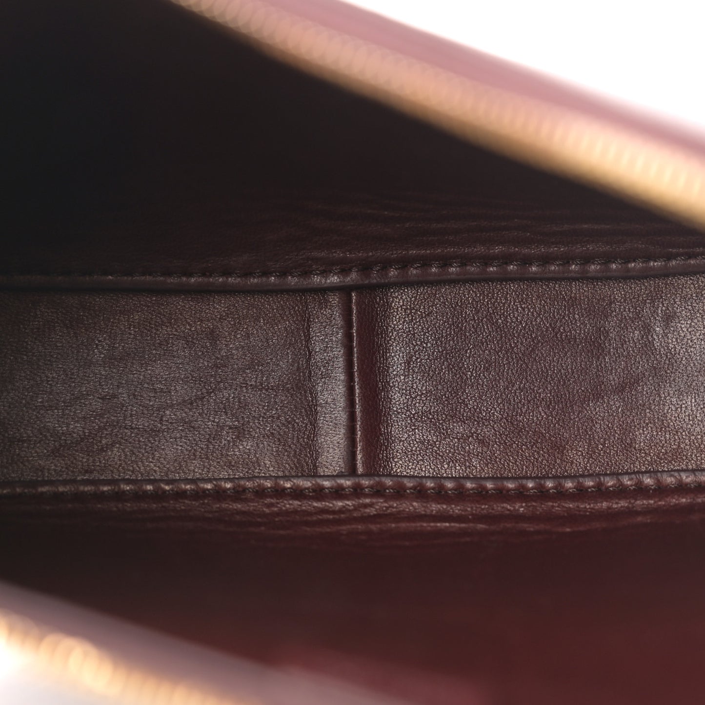 Grained Calfskin Half Moon Shoulder Bag Raisin