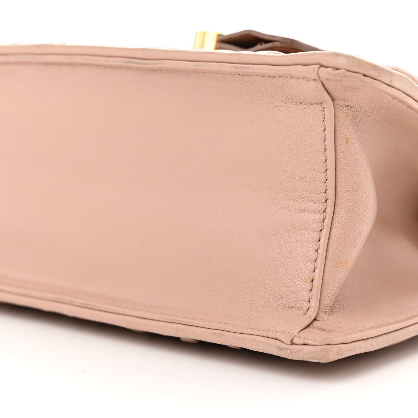 Nappa Gaufre Sound Flap Crossbody Shoulder Bag Cipria