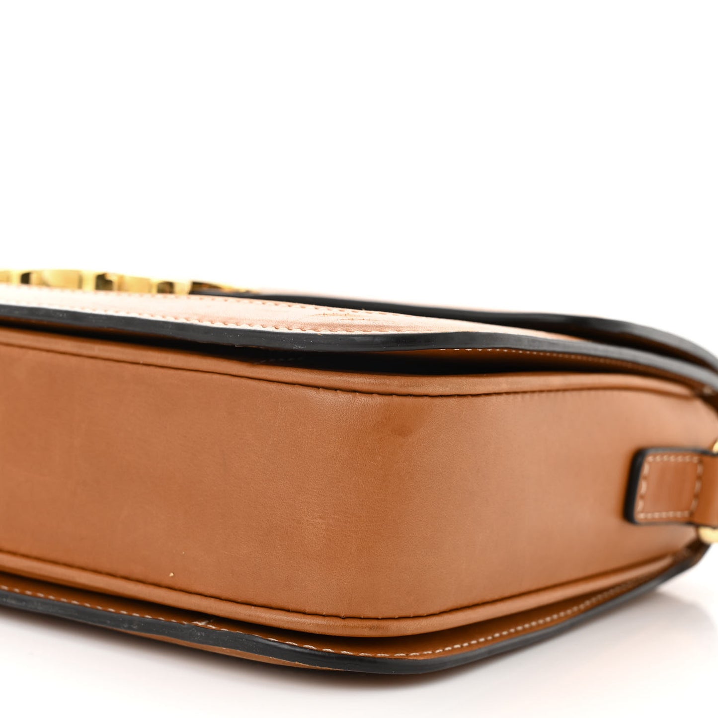 Textile Natural Calfskin Classique Triomphe Khaki Tan