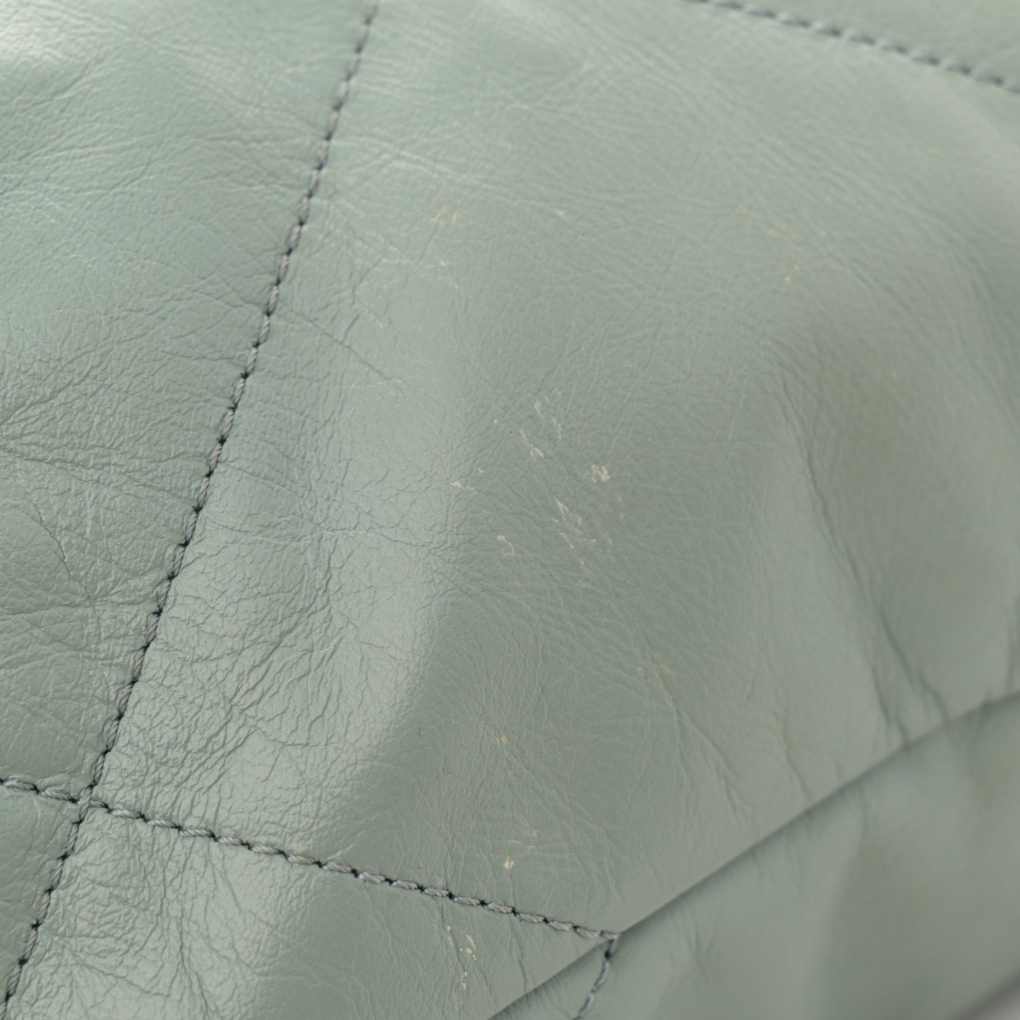 Shiny Calfskin Quilted Small Chanel 22 Grey