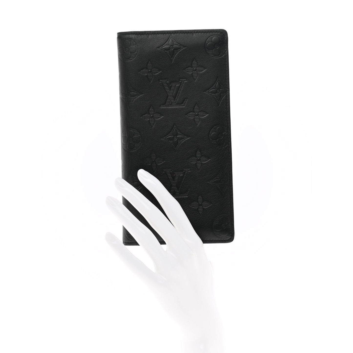 Calfskin Monogram Shadow Brazza Wallet Black
