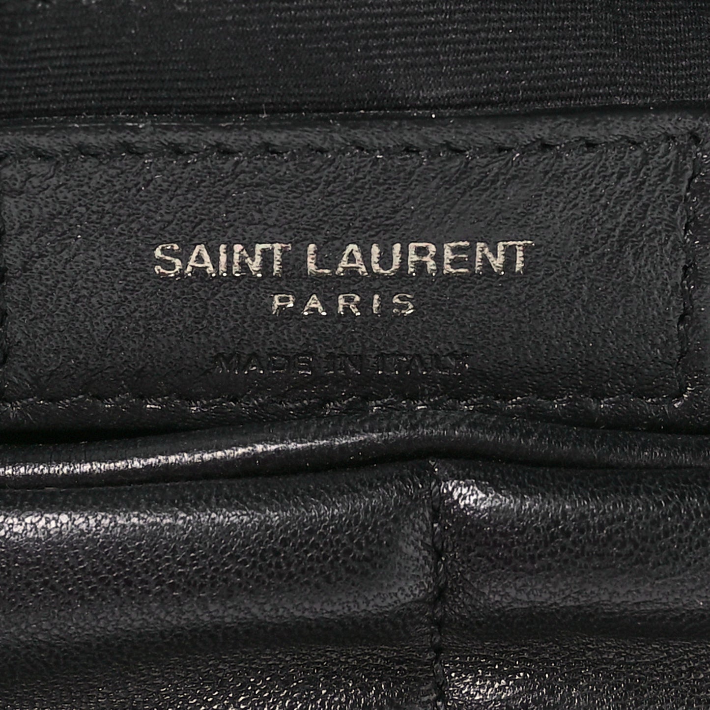 Lambskin Quilted Monogram Monochrome Medium Loulou Puffer Chain Satchel Black