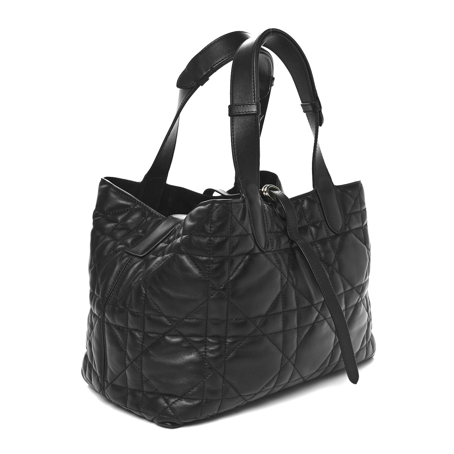 Calfskin Macrocannage Large Toujours Black