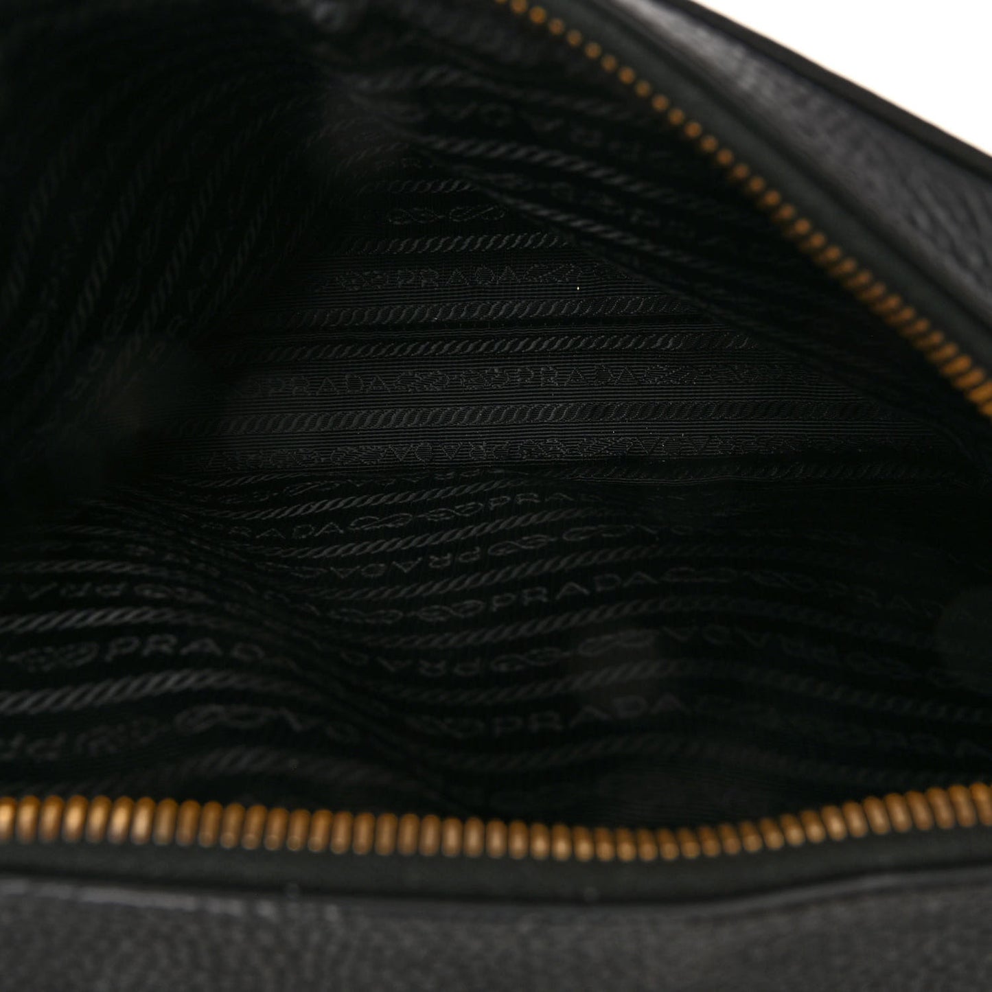 Vitello Daino Medium Double Zip Shoulder Bag Black