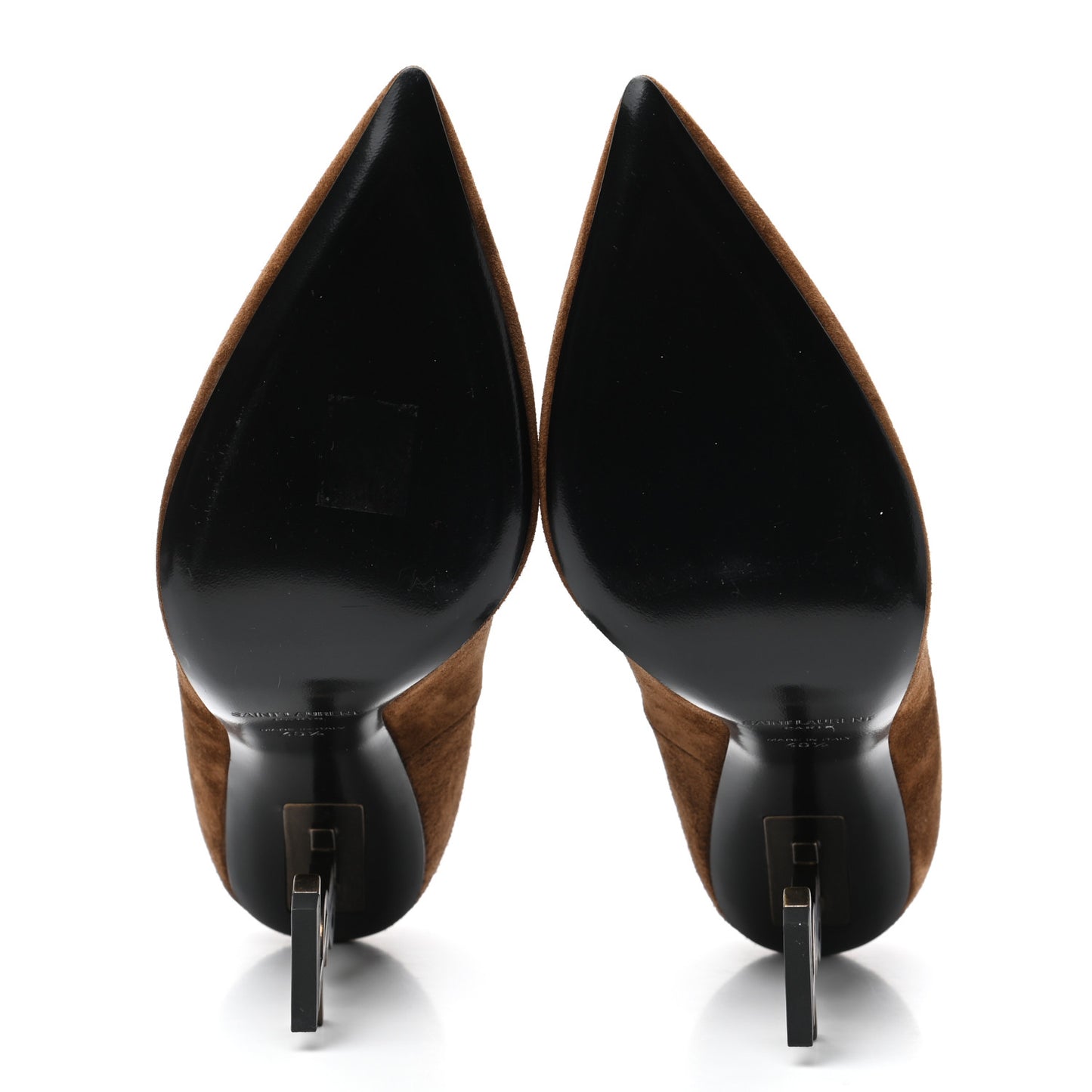 Suede Calfskin Opyum 110 Pumps 40.5 Cachemere Gold