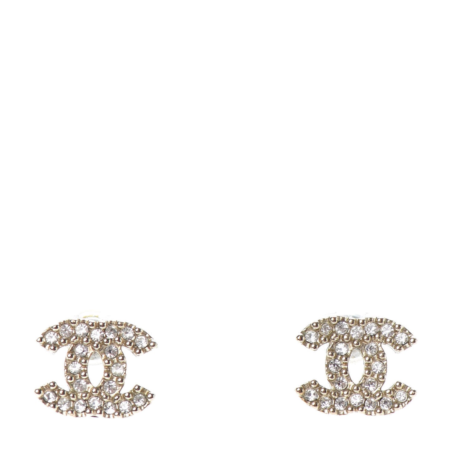 Crystal CC Earrings Gold