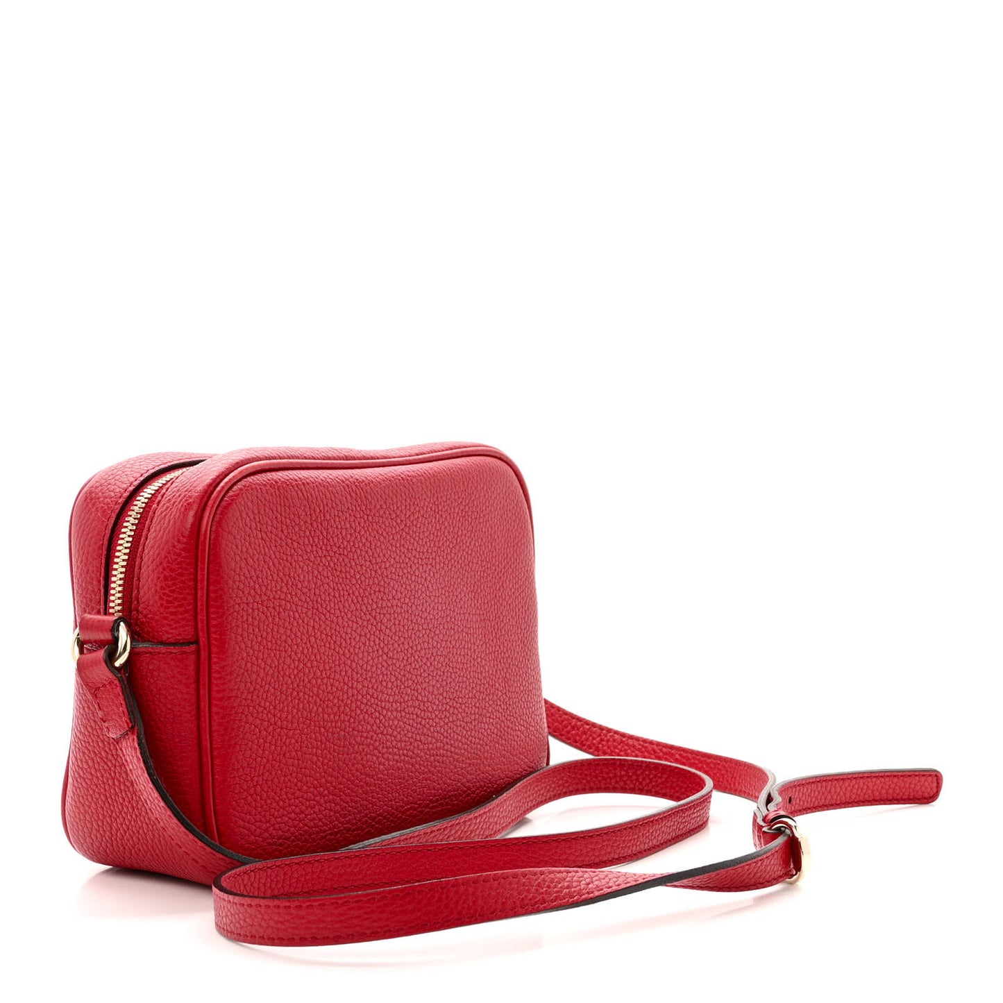 Pebbled Calfskin Small Soho Disco Bag Tabasco Red