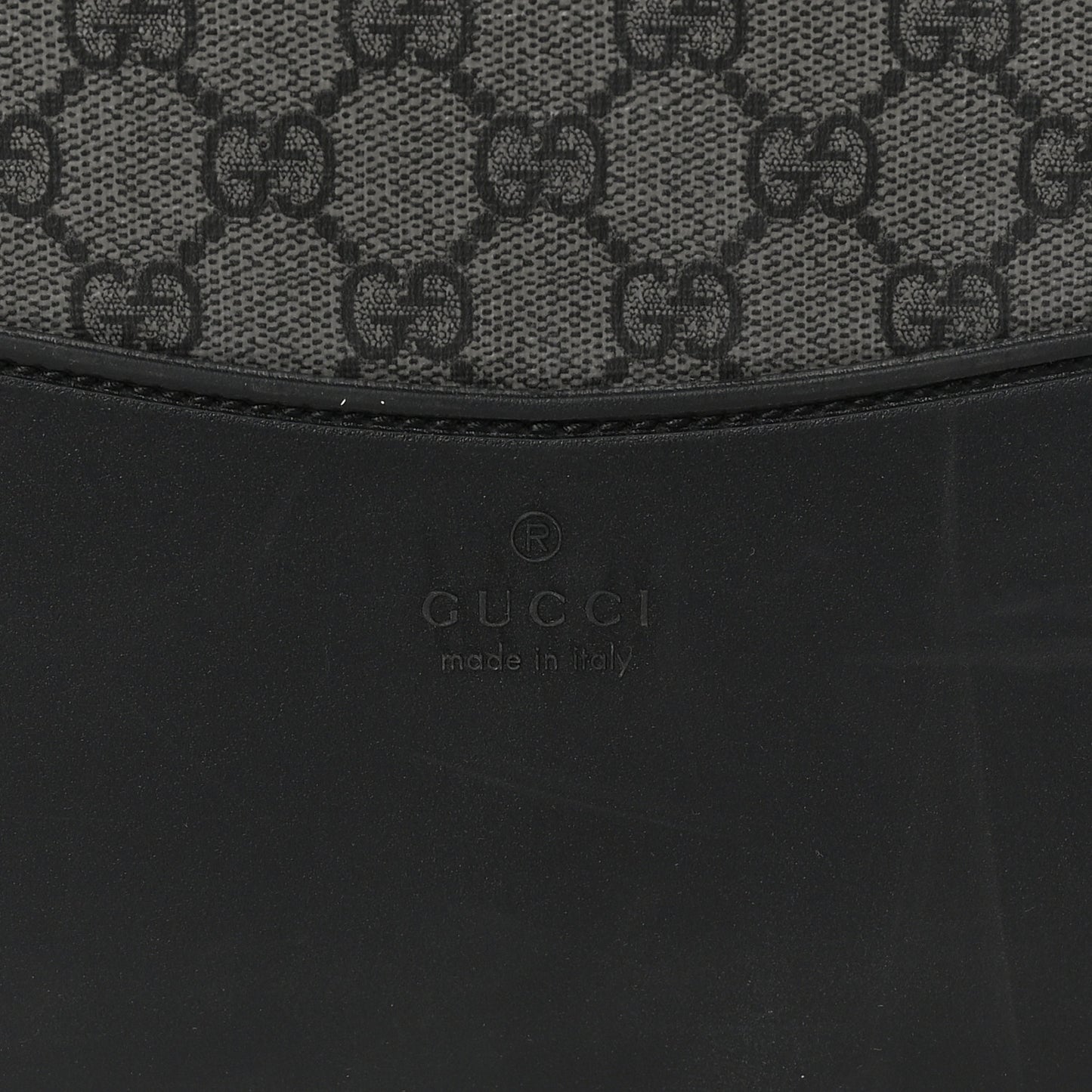 GG Supreme Monogram Web Medium Savoy Trolley  Black