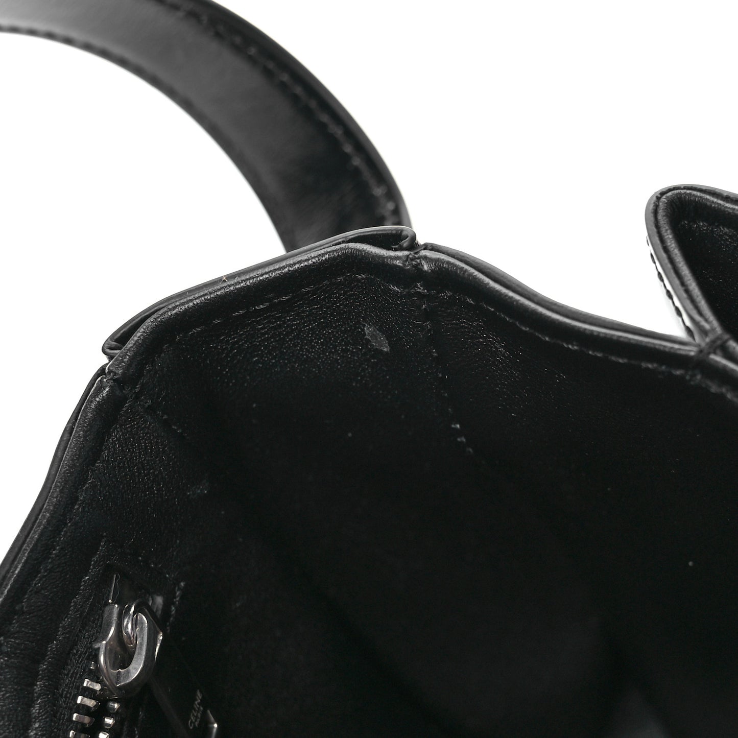Shiny Calfskin Medium Triomphe Black
