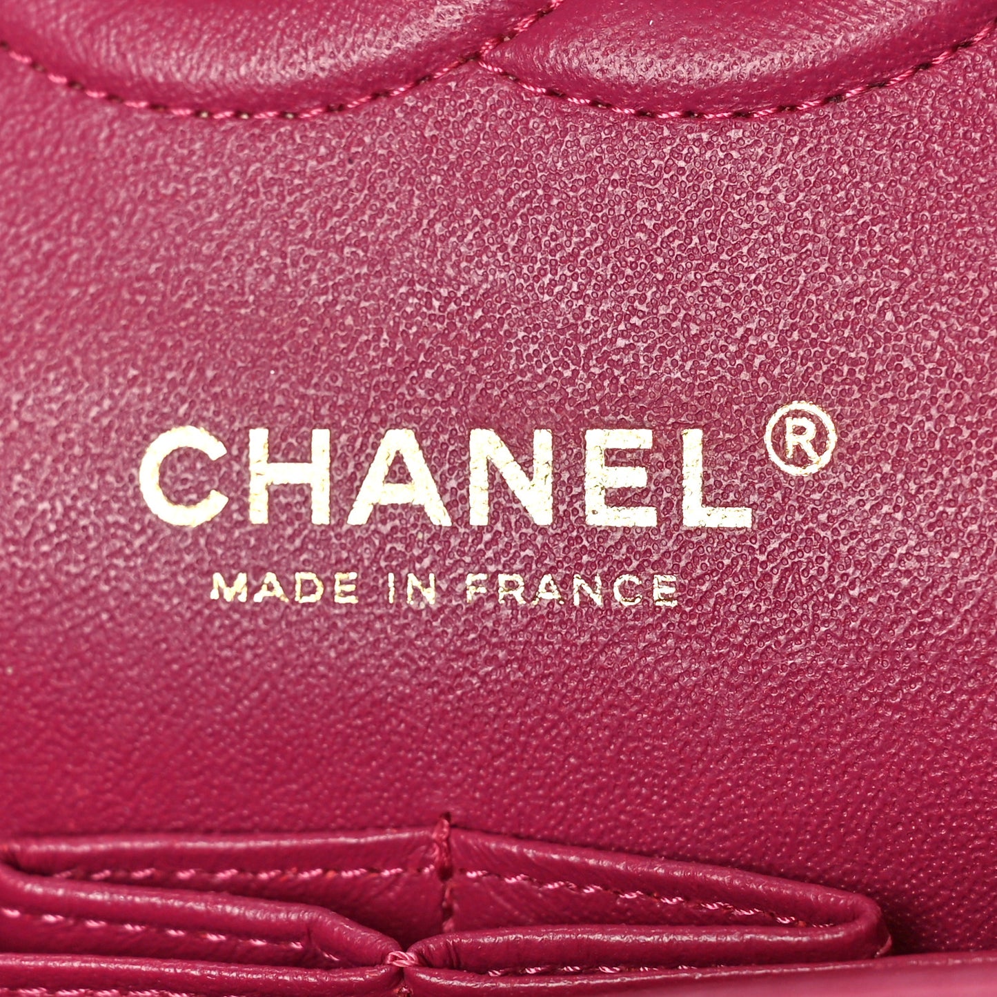 Lambskin Chevron Quilted Medium Double Flap Pink
