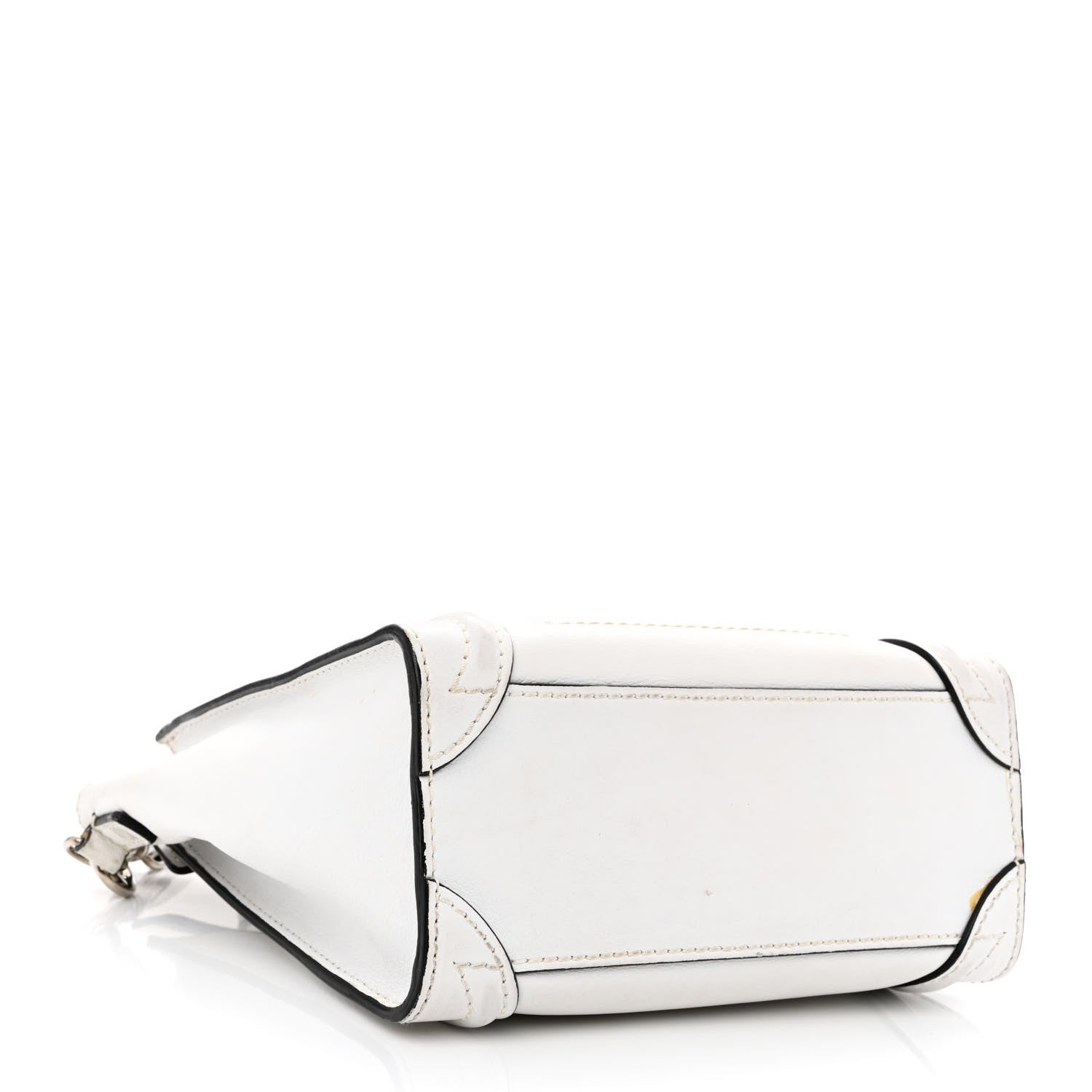 Celine Smooth Calfskin Nano Luggage White 4 of 13