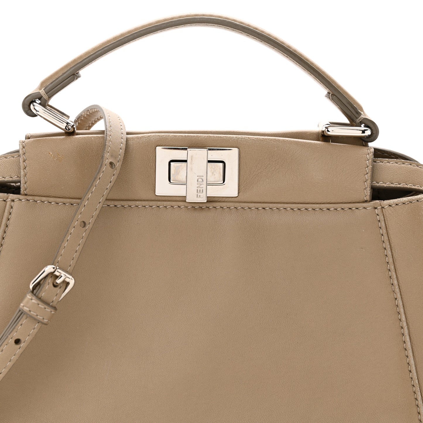 Nappa Mini Peekaboo Iconic Satchel Tortora