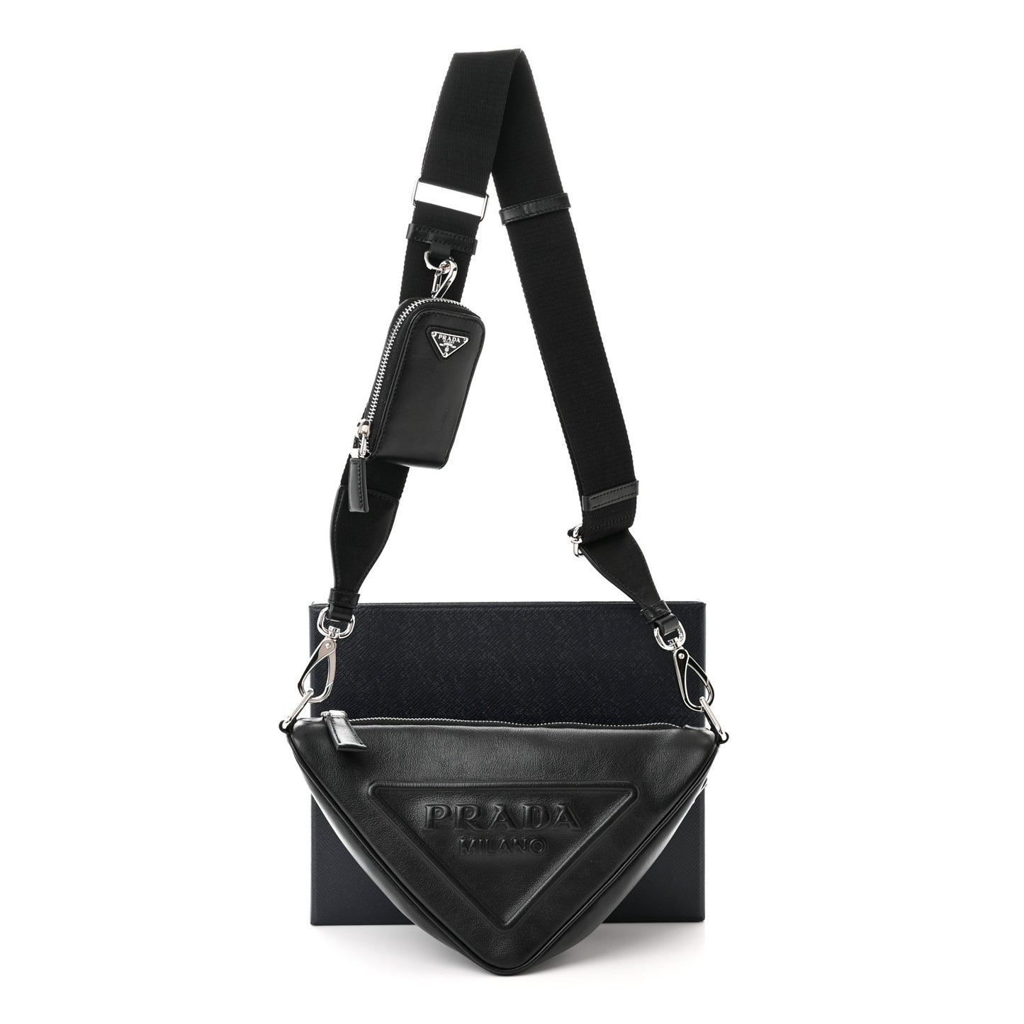 Grace Lux Triangle Shoulder Bag Black
