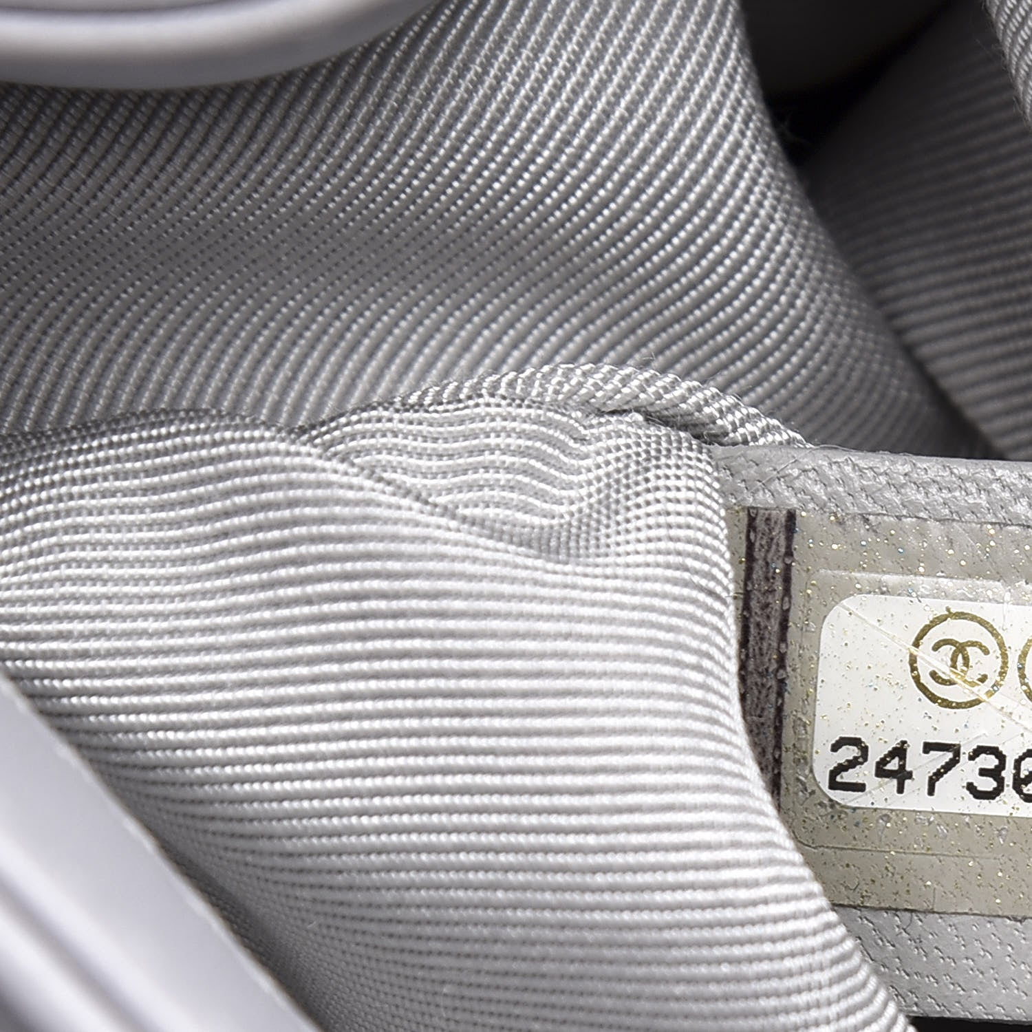 Chanel Calfskin Quilted Medium Boy Flap Light Grey 6 of 10