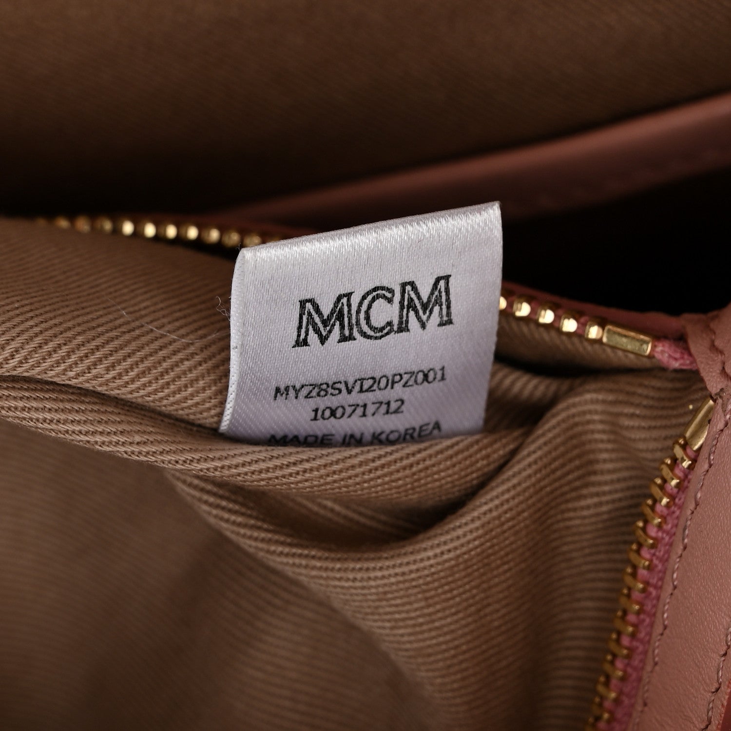 MCM Visetos Medium Crossbody Pouch Light Pink 7 of 19