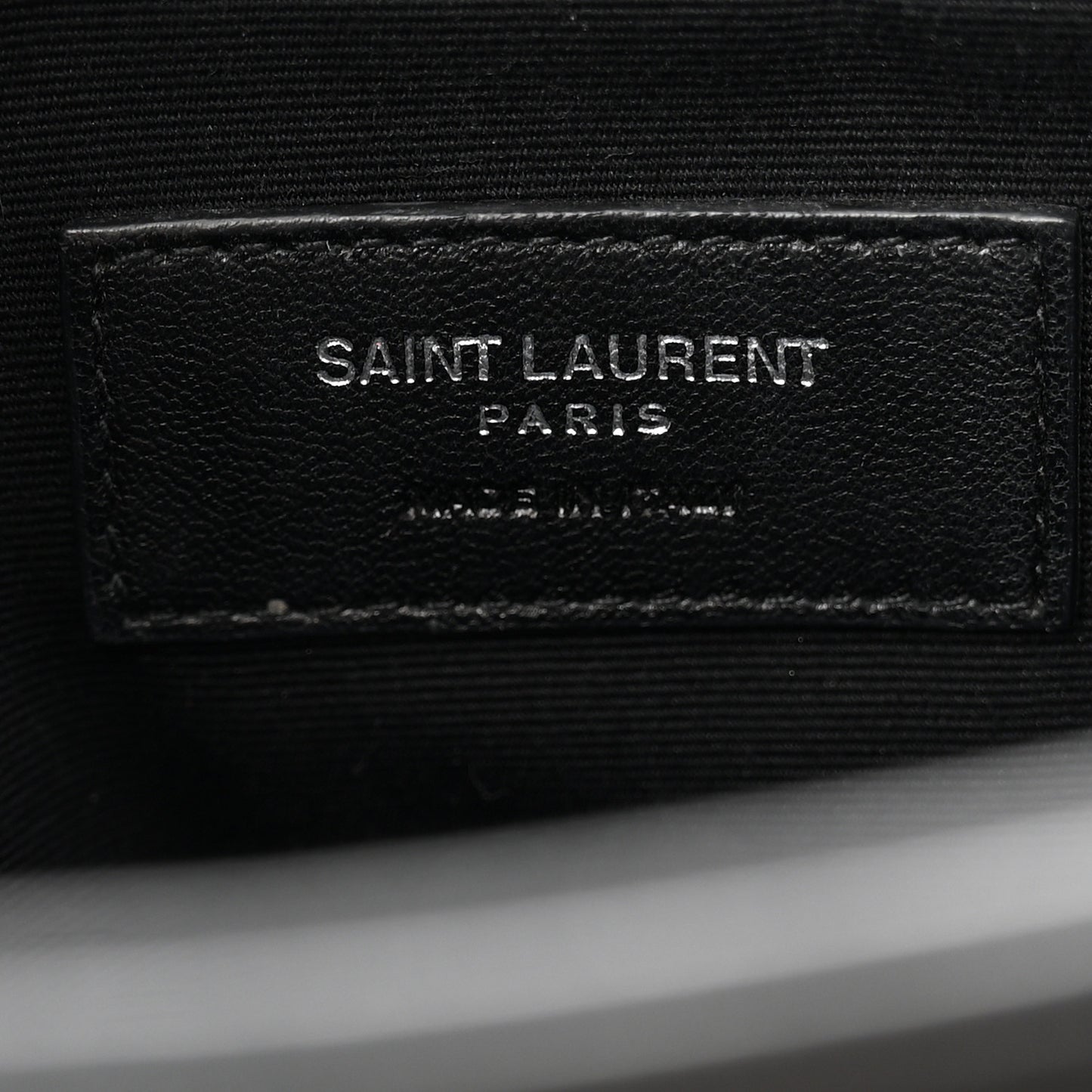 Calfskin Y Quilted Monogram Loulou Document Holder Black