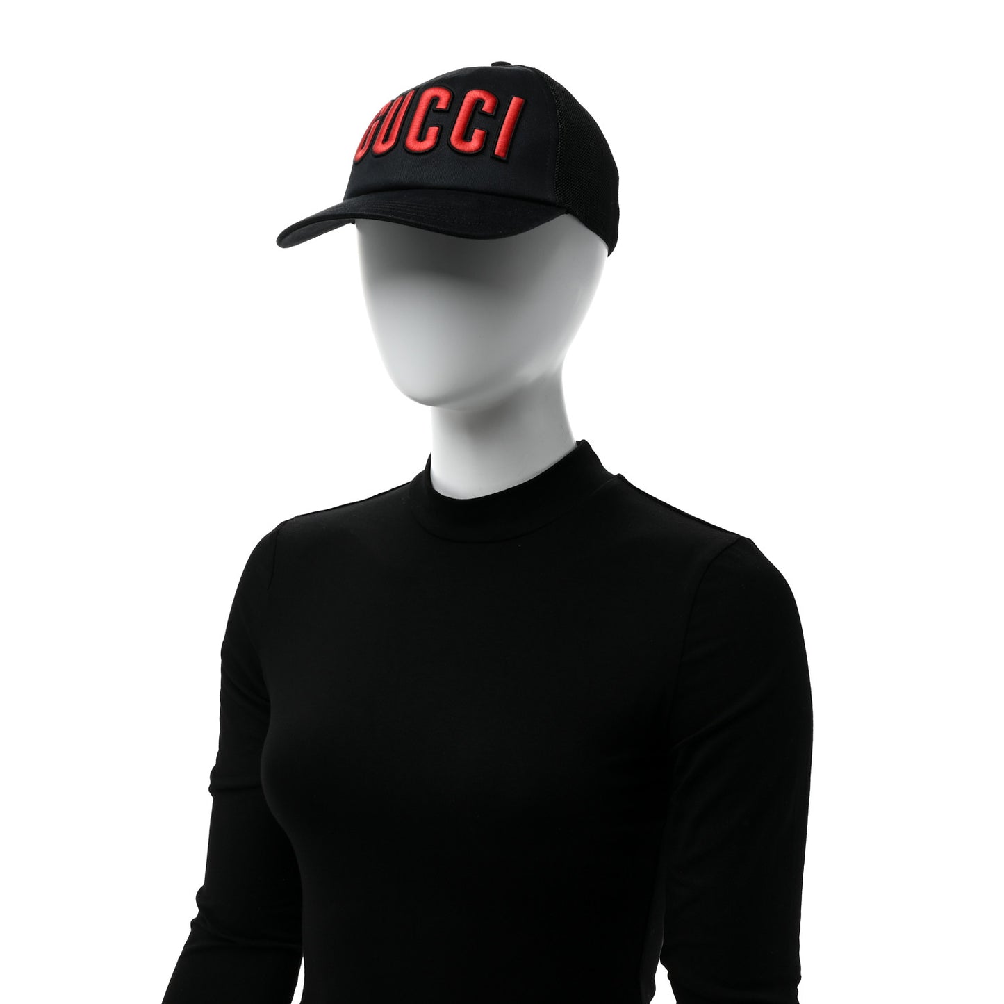Logo Patch Baseball Hat L Black Red