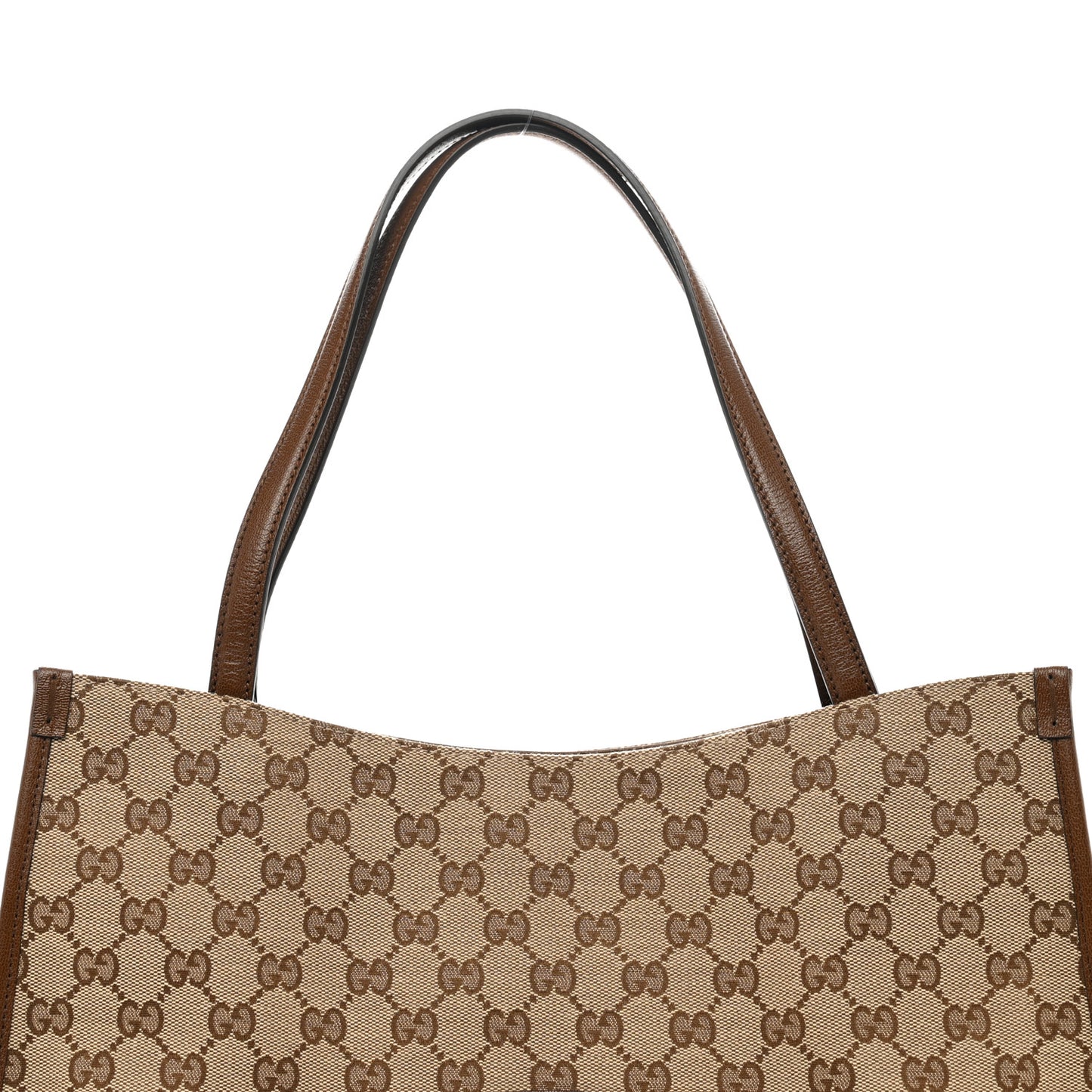 Monogram Horsebit 1955 Tote Bag Beige Brown Sugar