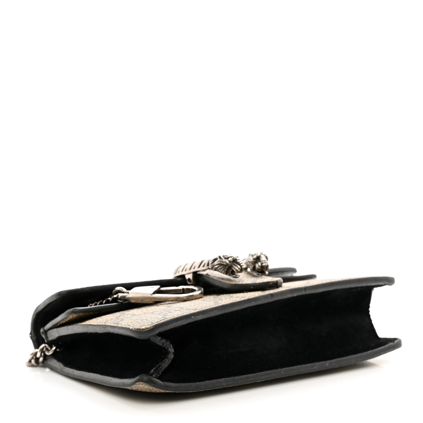 GG Supreme Monogram Super Mini Dionysus Shoulder Bag Black