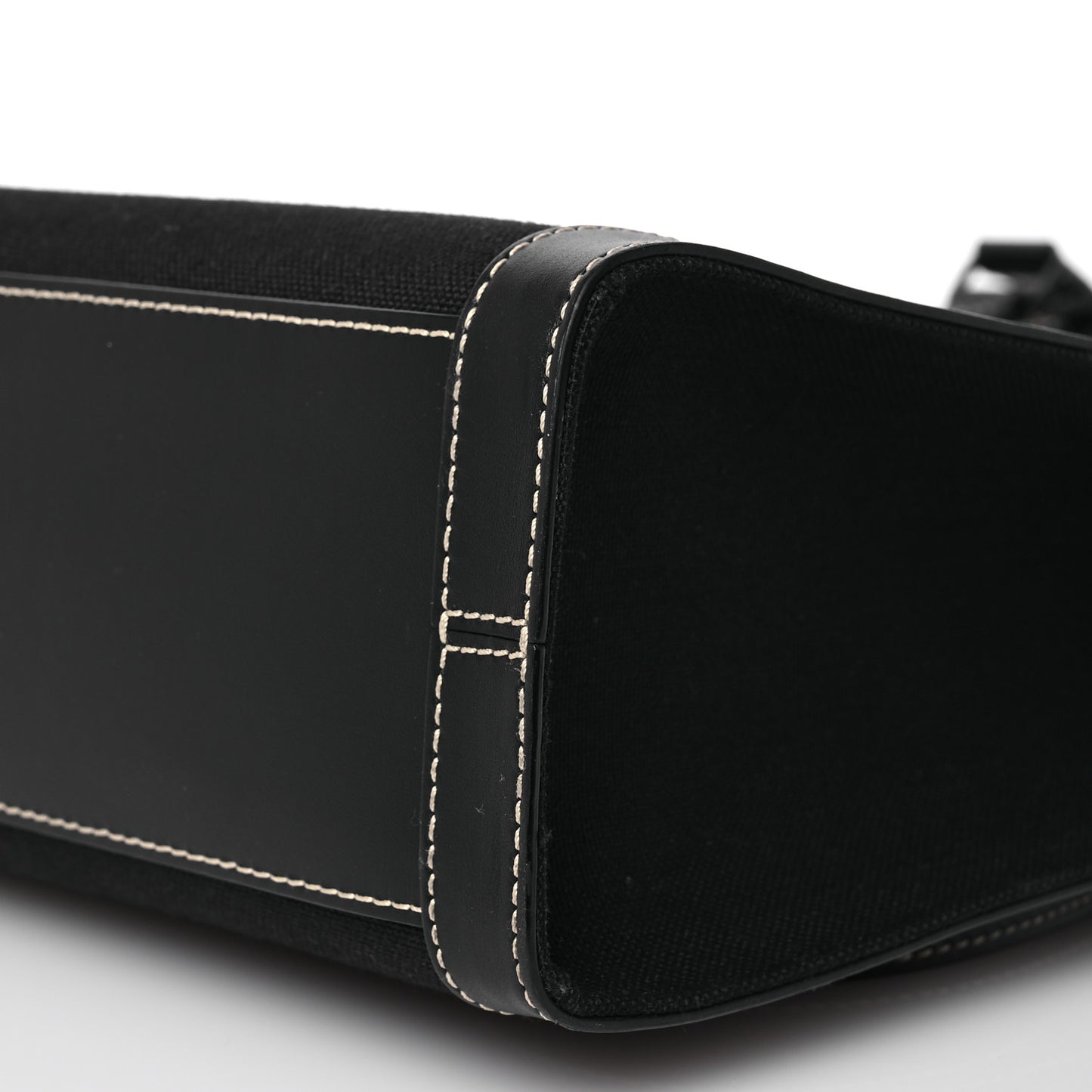 Napacot Canvas Spanish Calfskin Medium Klassik Tote Black