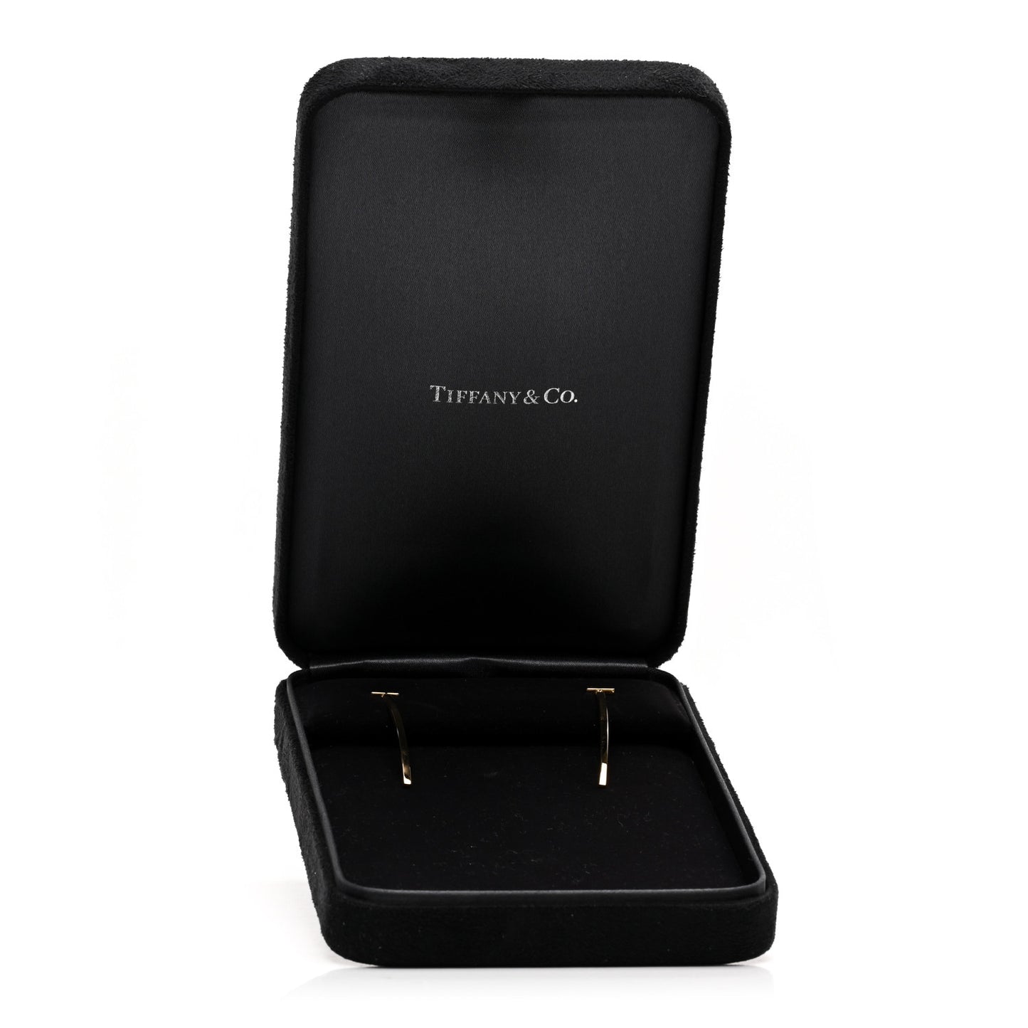 18K Yellow Gold T Bar Earrings