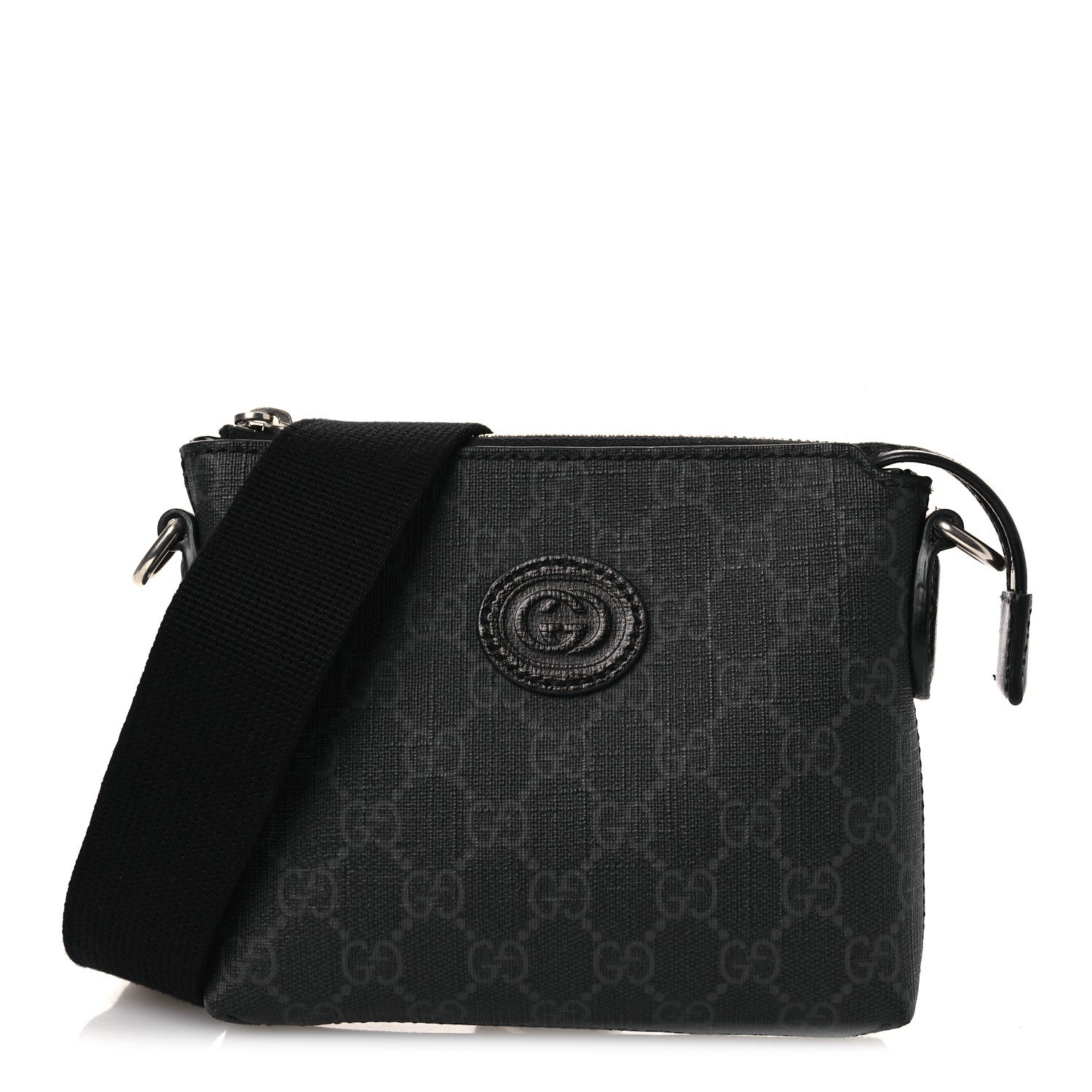 Gucci GG Supreme Monogram Azalea Calfskin Small Retro Interlocking