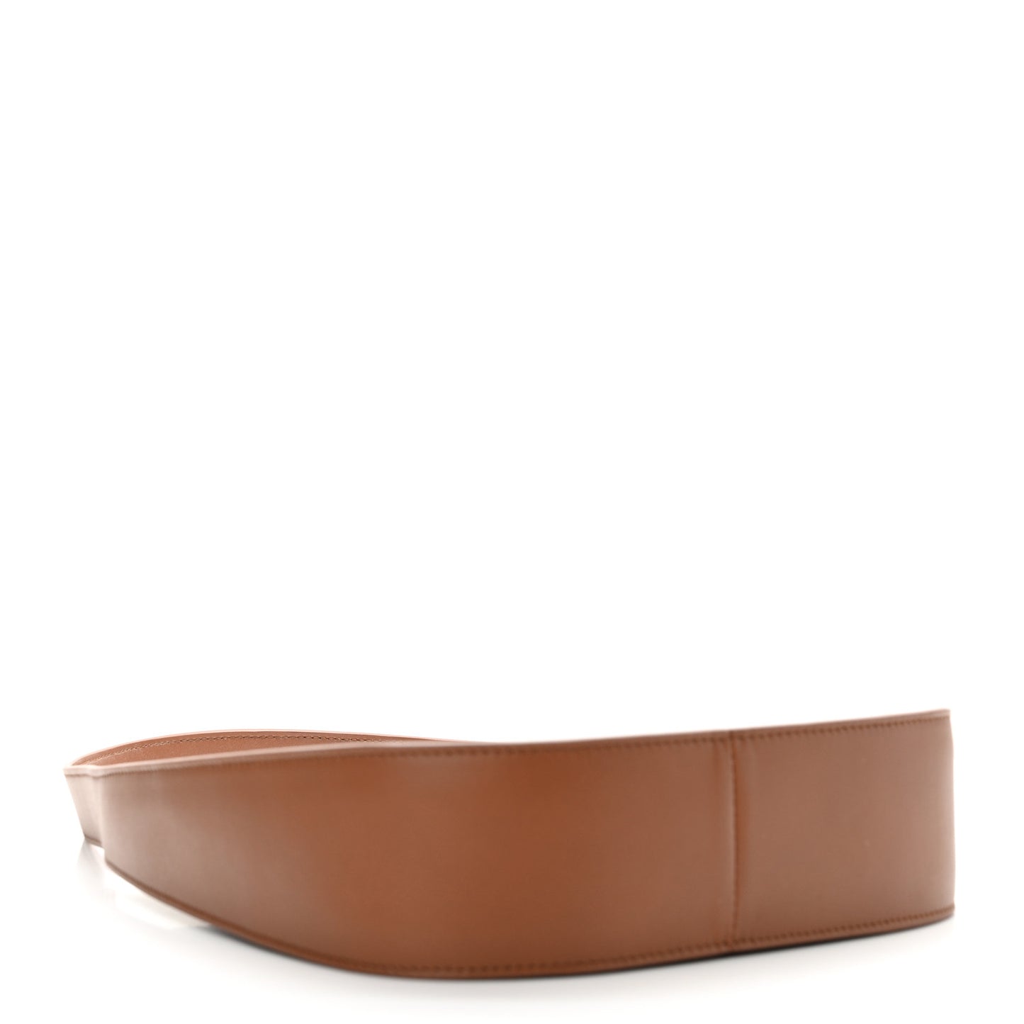 Smooth Calfskin Half Moon Shoulder Bag Chestnut