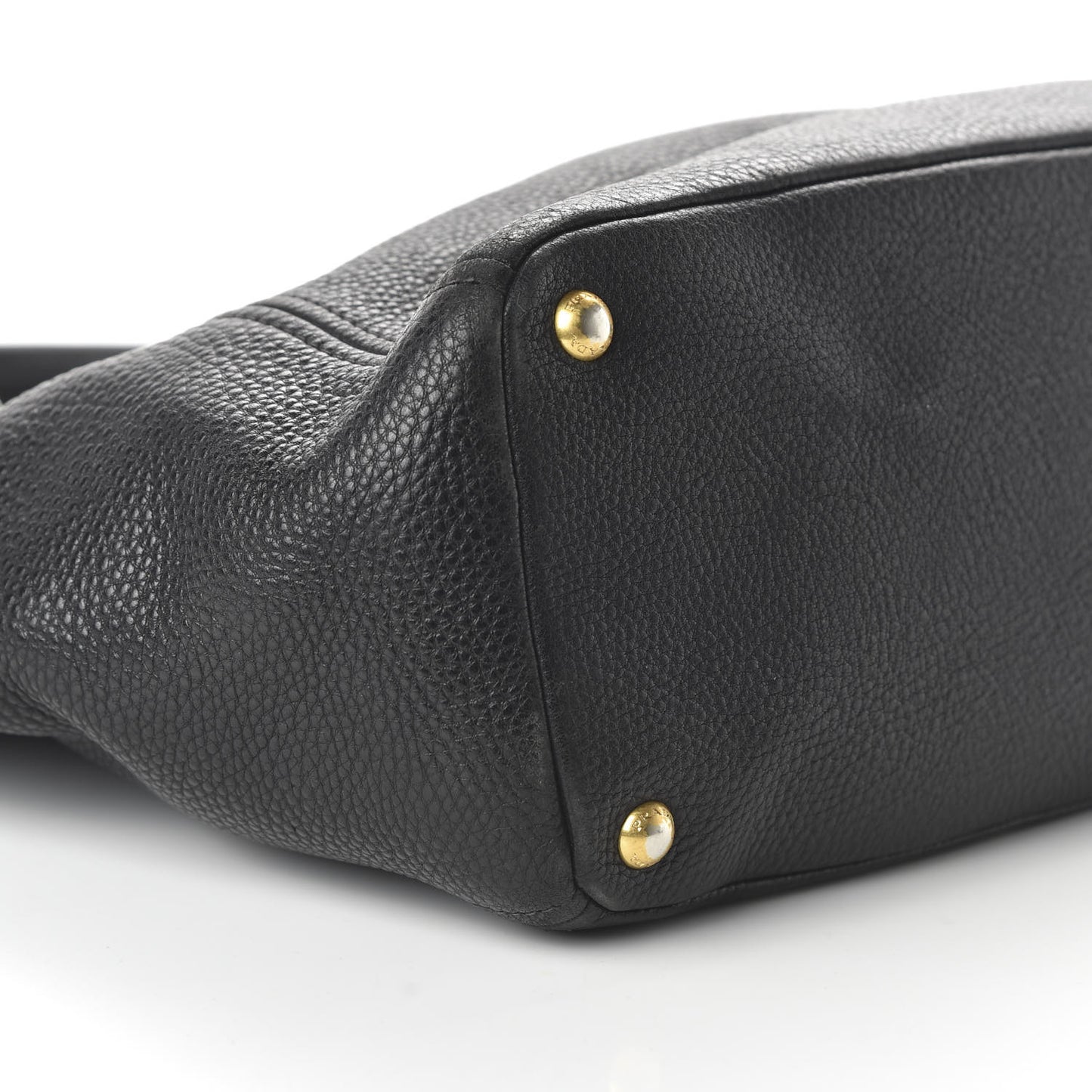 Vitello Daino Side Pocket Tote Black