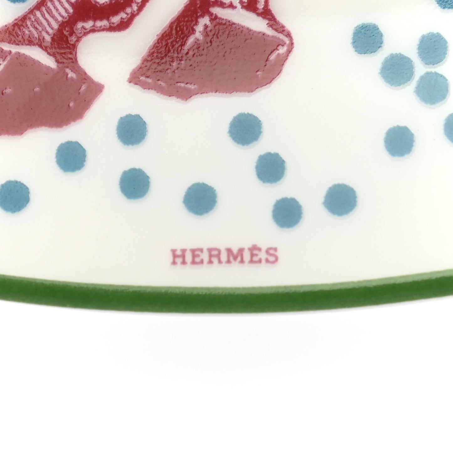 Porcelain Hippomobile Dessert Plate Set of 2