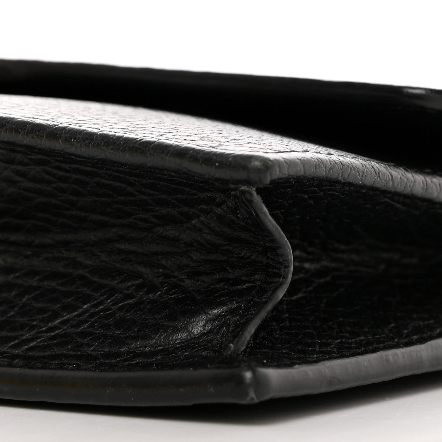 Gucci Dollar Calfskin Interlocking G Chain Wallet Black 10 of 12