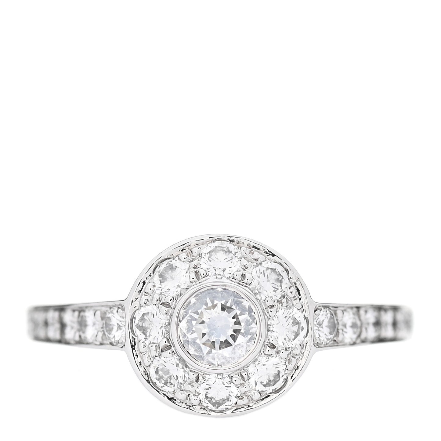 Platinum Diamond .21ctw Circlet Engagement Ring 51 5.25