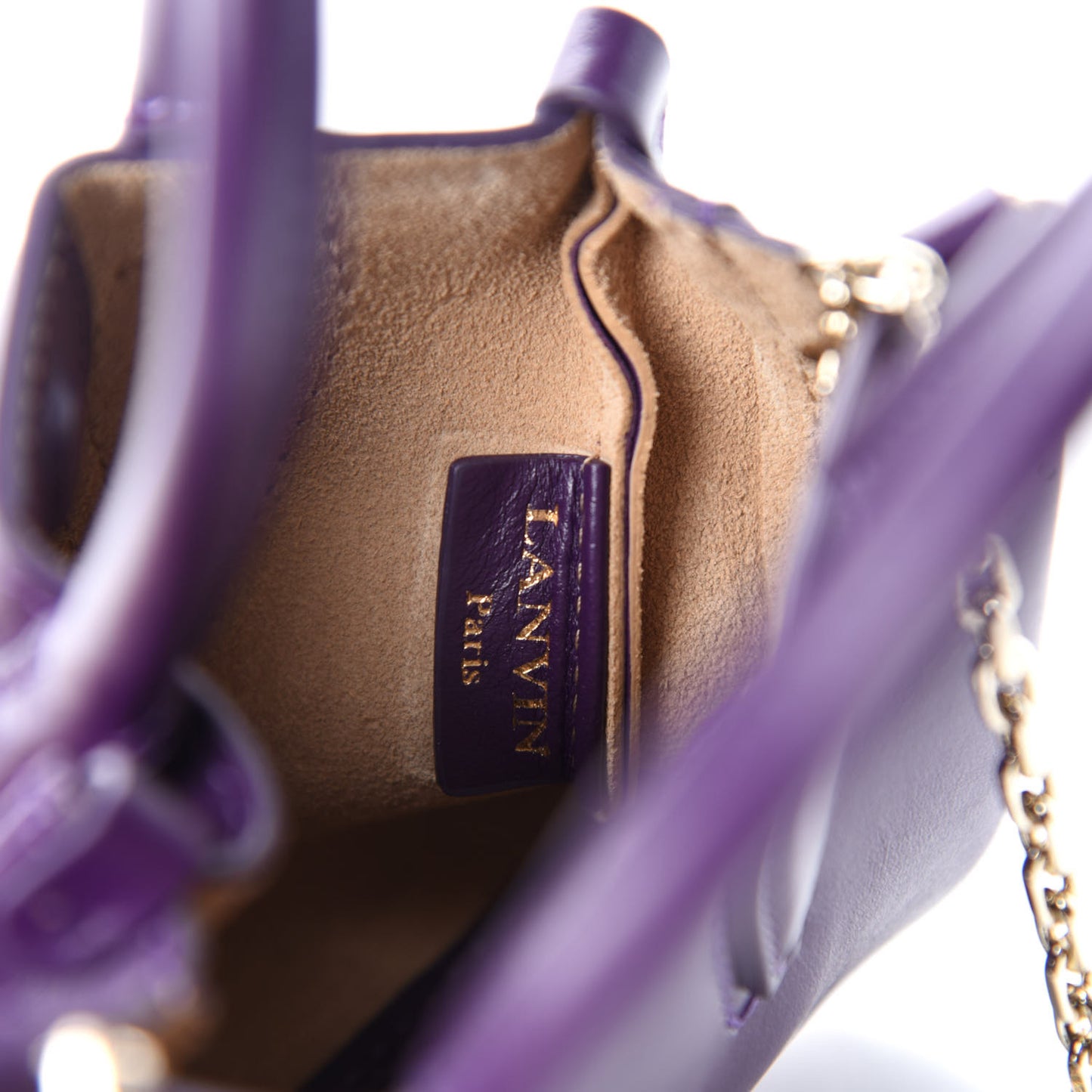 Smooth Calfskin Micro Le Journee Dark Purple