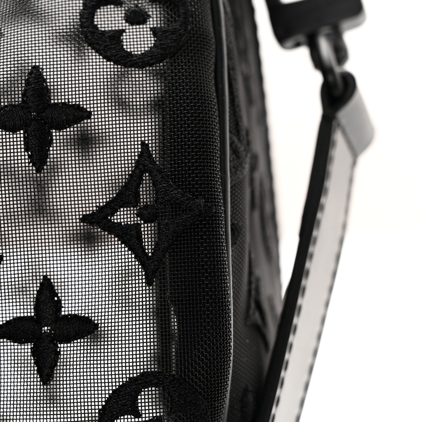 Monogram See Through Keepall Bandouliere 50 Black