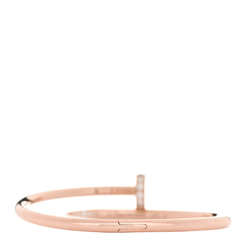 18K Pink Gold Diamond Juste Un Clou Bracelet 16