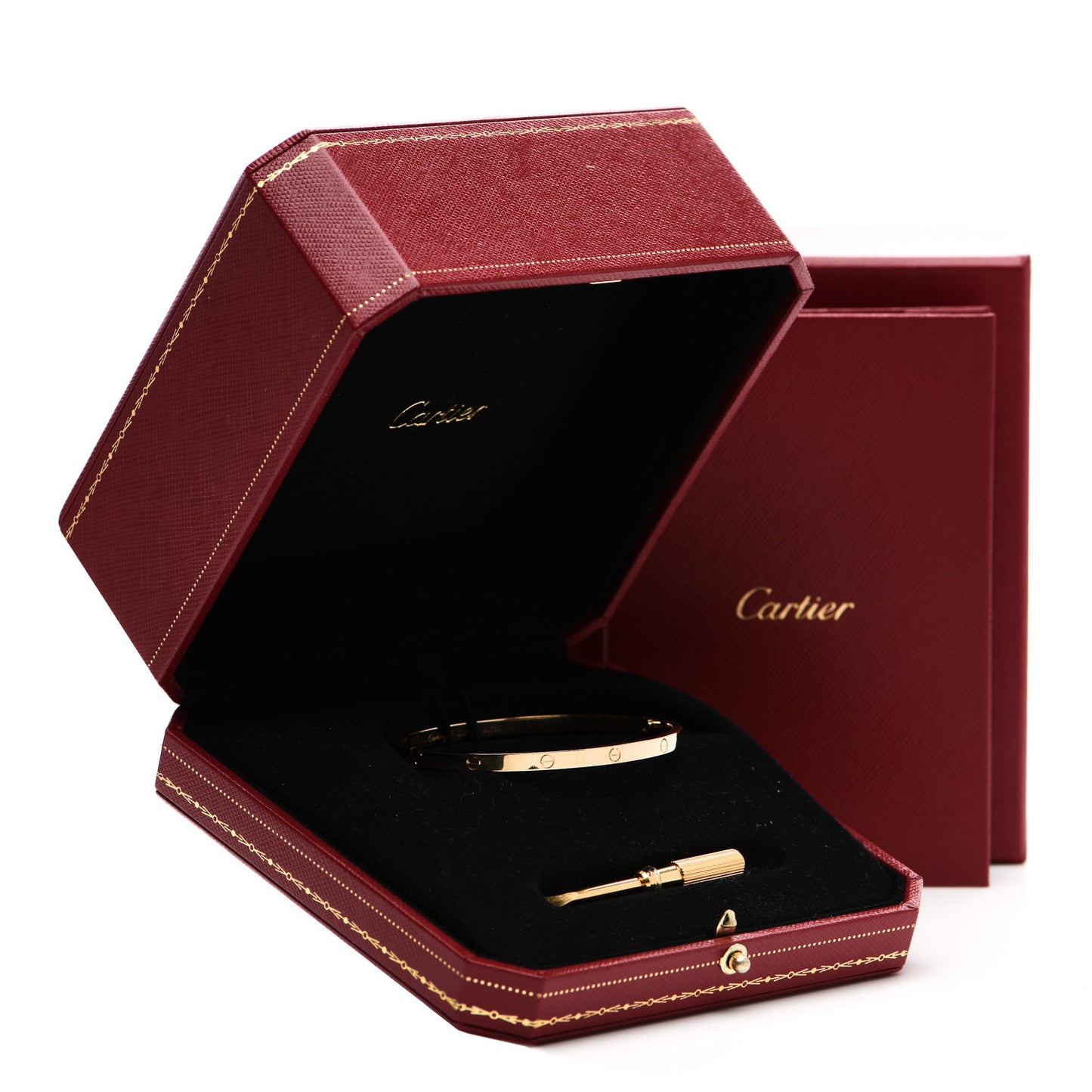 18K Yellow Gold Small LOVE Bracelet 17