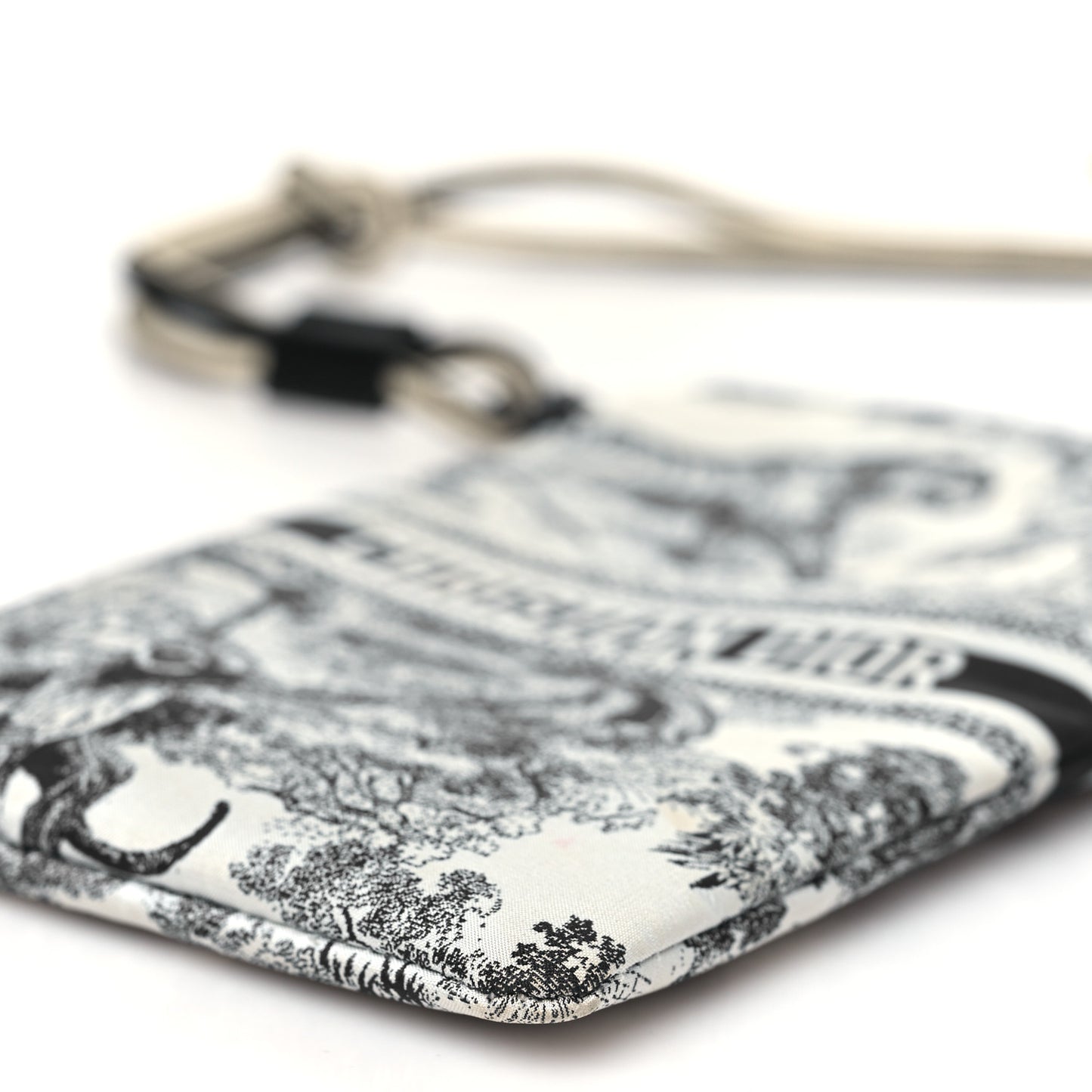 Technical Fabric Embroidered Toile De Jouy DiorTravel Multifunction Pouch Blue