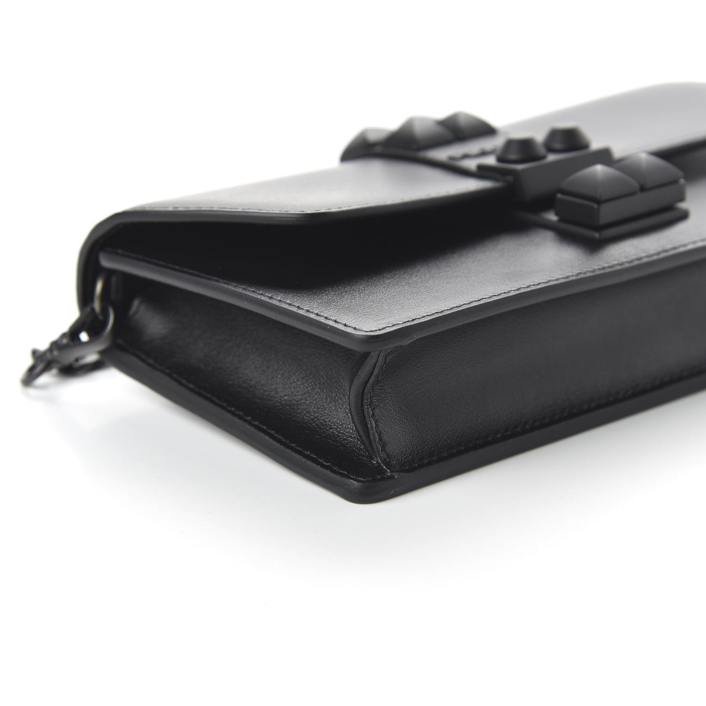 City Calfskin Studded Mini Elektra Crossbody Bag Black