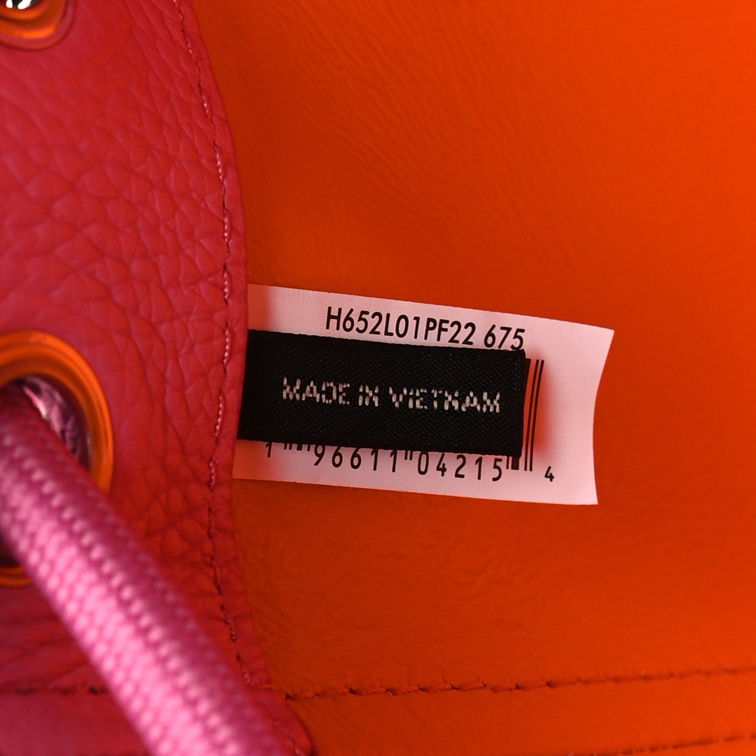 Marc Jacobs Grained Calfskin The Mini Bucket Bag Fluro Candy Pink 7 of 11