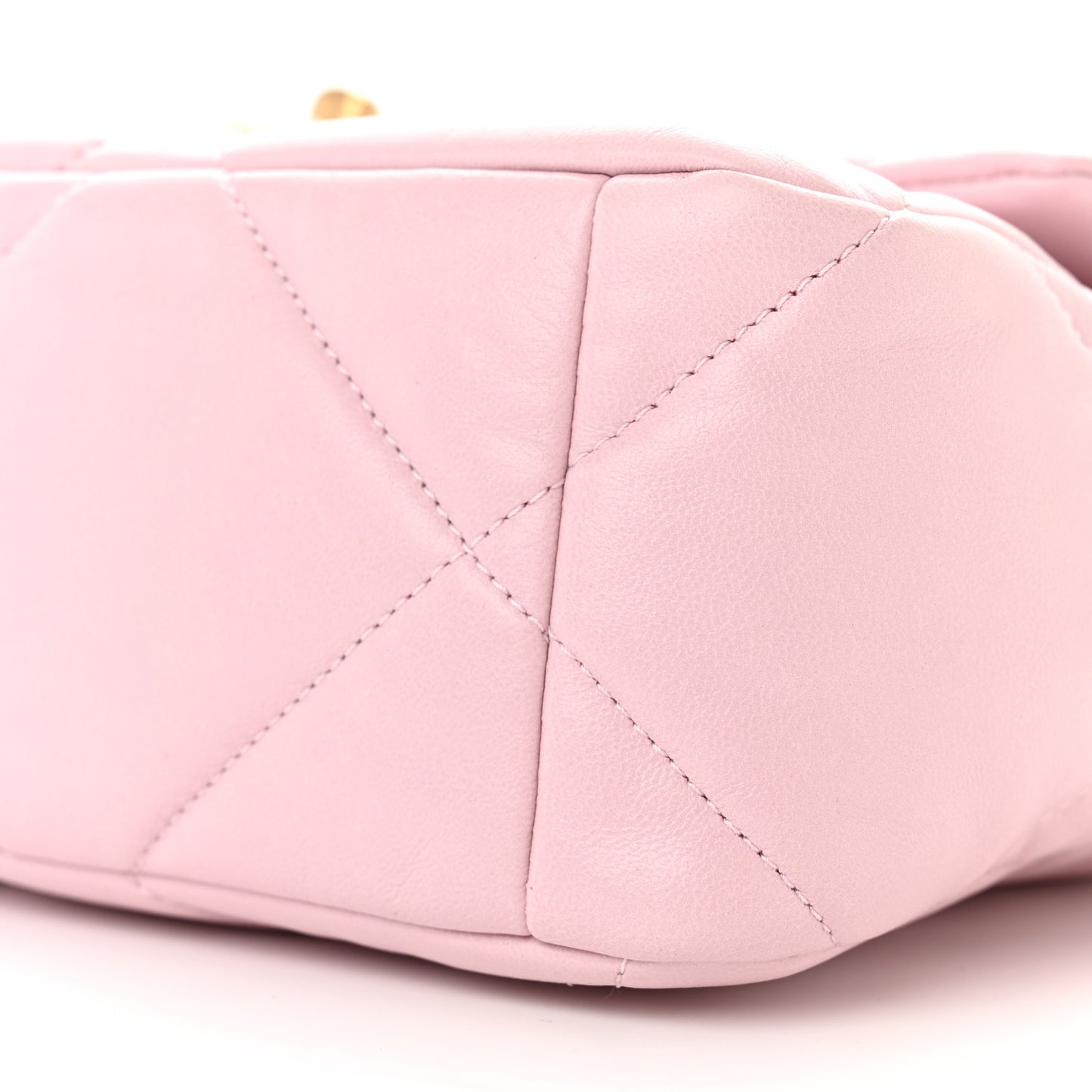 Lambskin Quilted Medium Chanel 19 Flap Light Pink