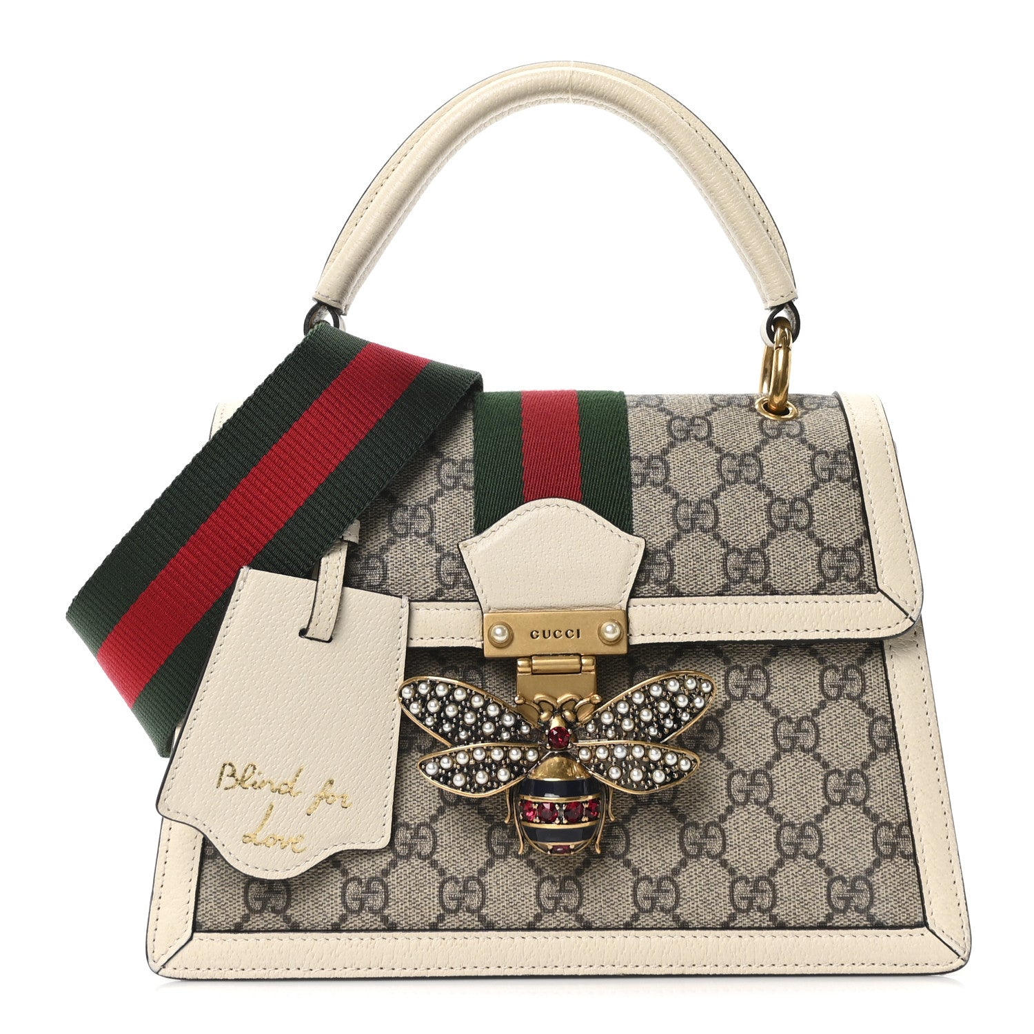 Gucci GG Supreme Monogram Small Queen Margaret Top Handle Bag