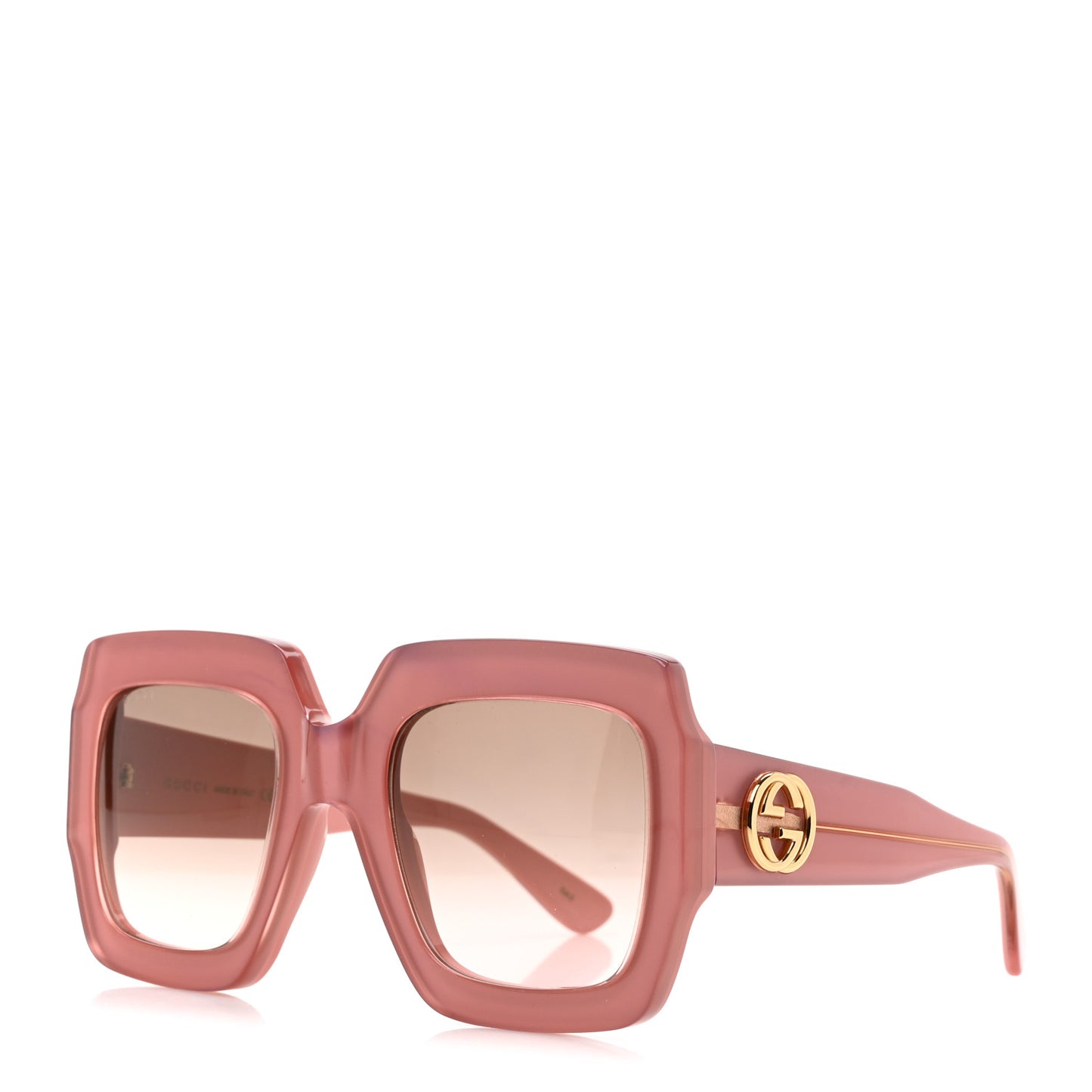 Square Frame GG0178S Sunglasses Rose Brown