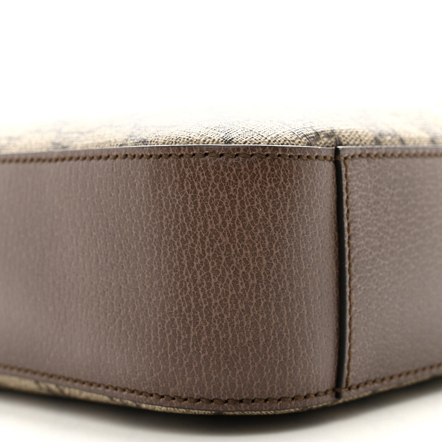 GG Supreme Monogram Textured Calfskin Web Medium Ophidia Briefcase Beige Ebony New Acero