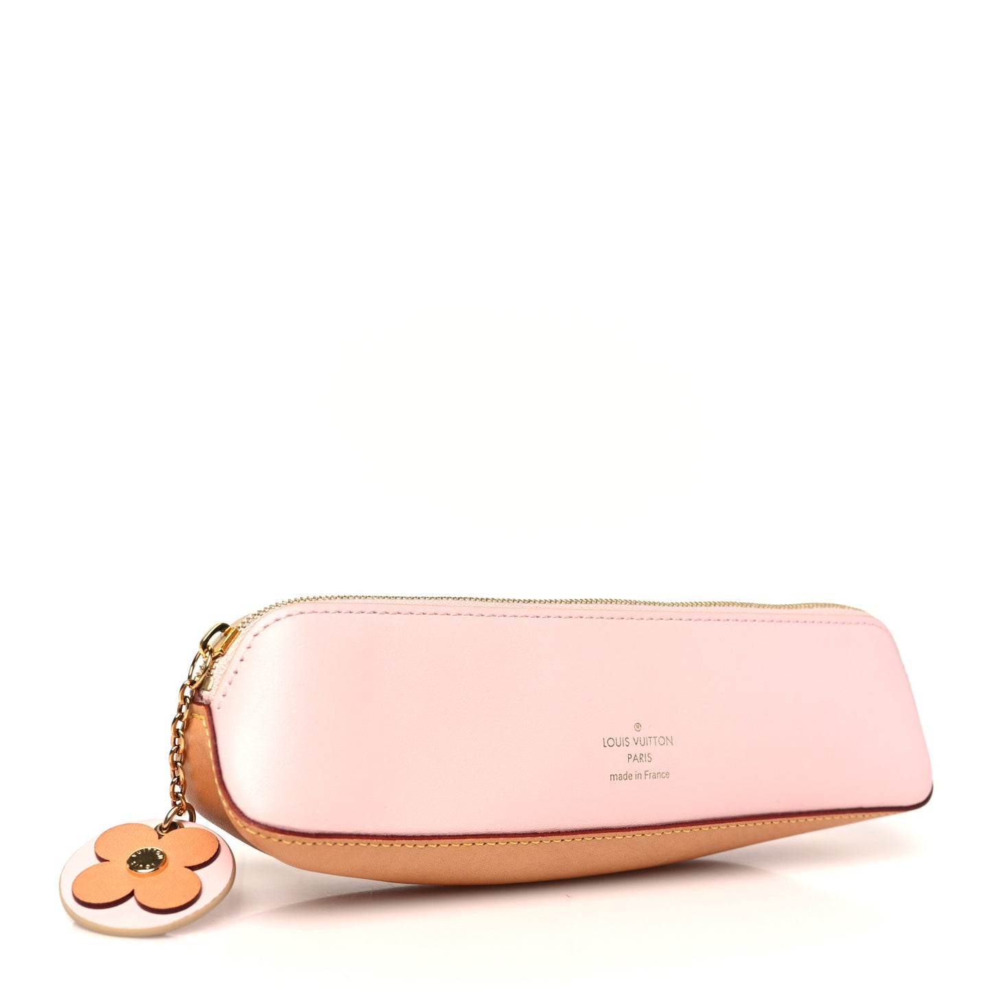 Damier Azur Elizabeth Pencil Pouch Rose Ballerine