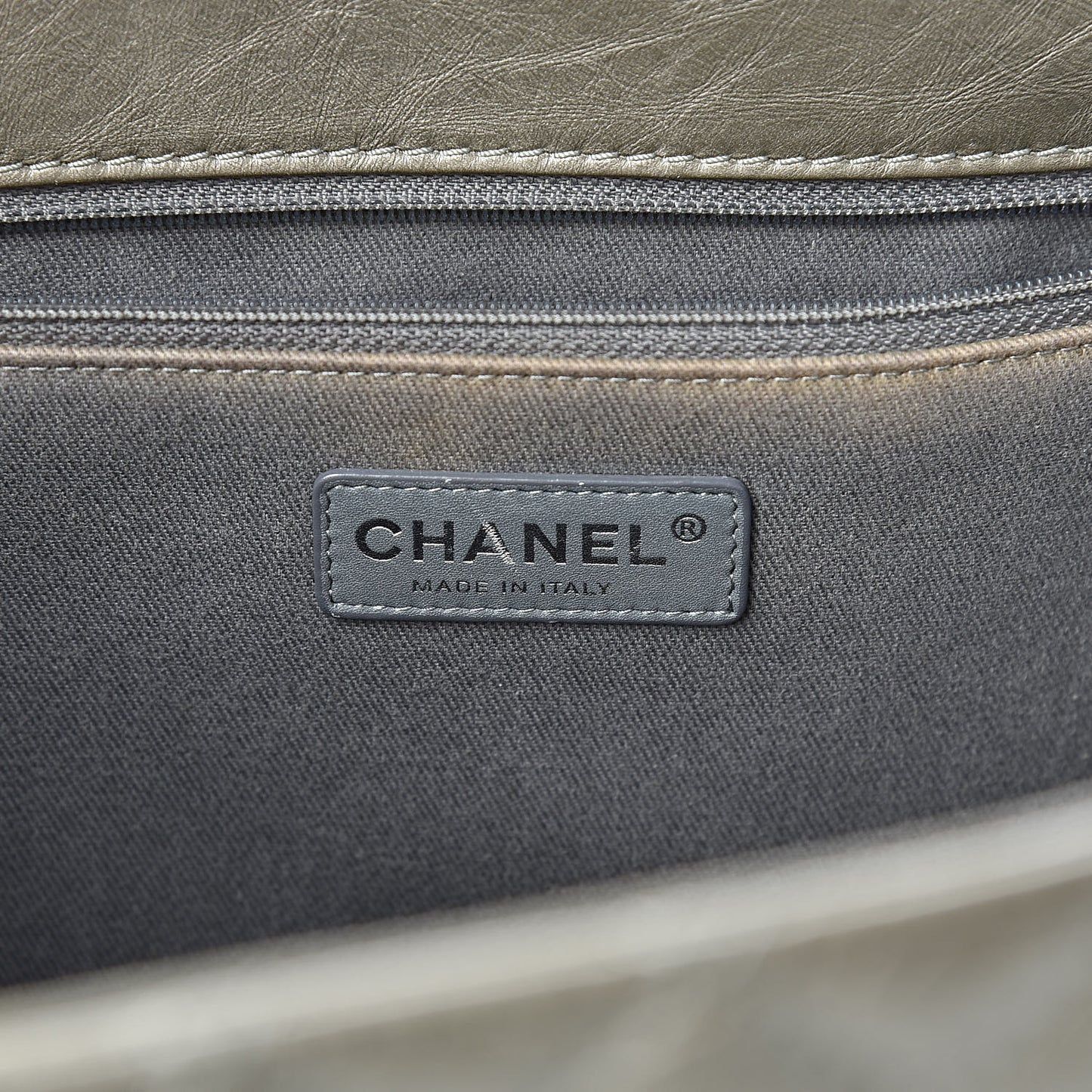 Aged Calfskin Quilted Reissue 2.55 Tote Light Gold