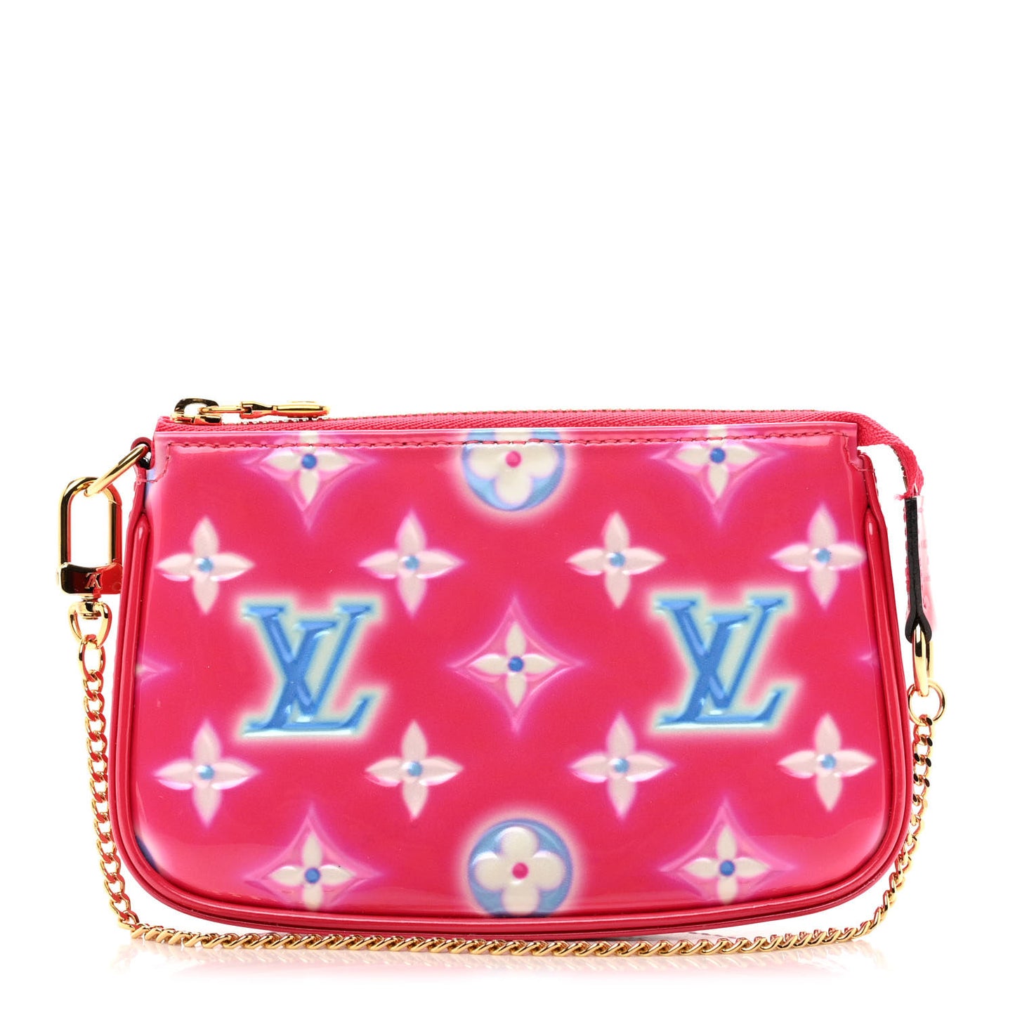 Vernis Valentine Mini Pochette Accessories Fuchsia Neon