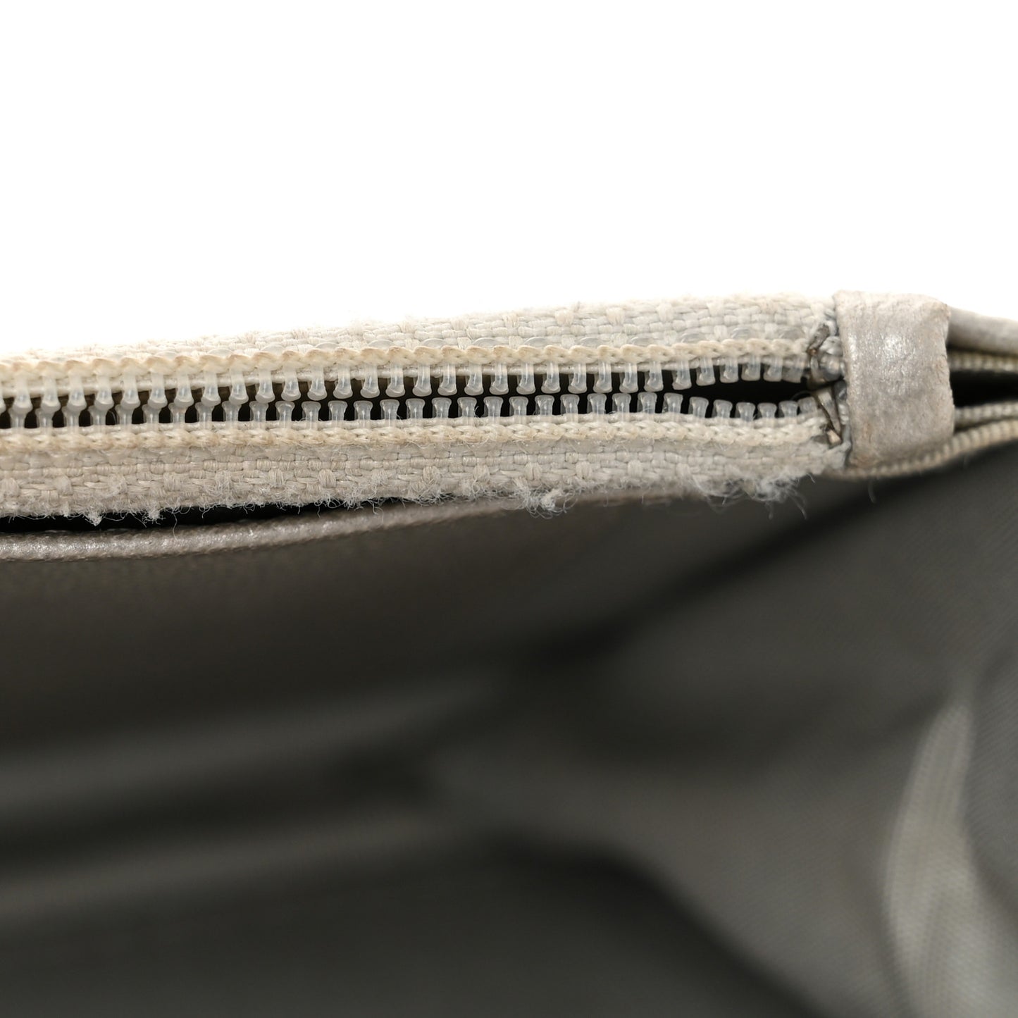 Metallic Caviar Quilted Boy Wallet On Chain WOC Silver